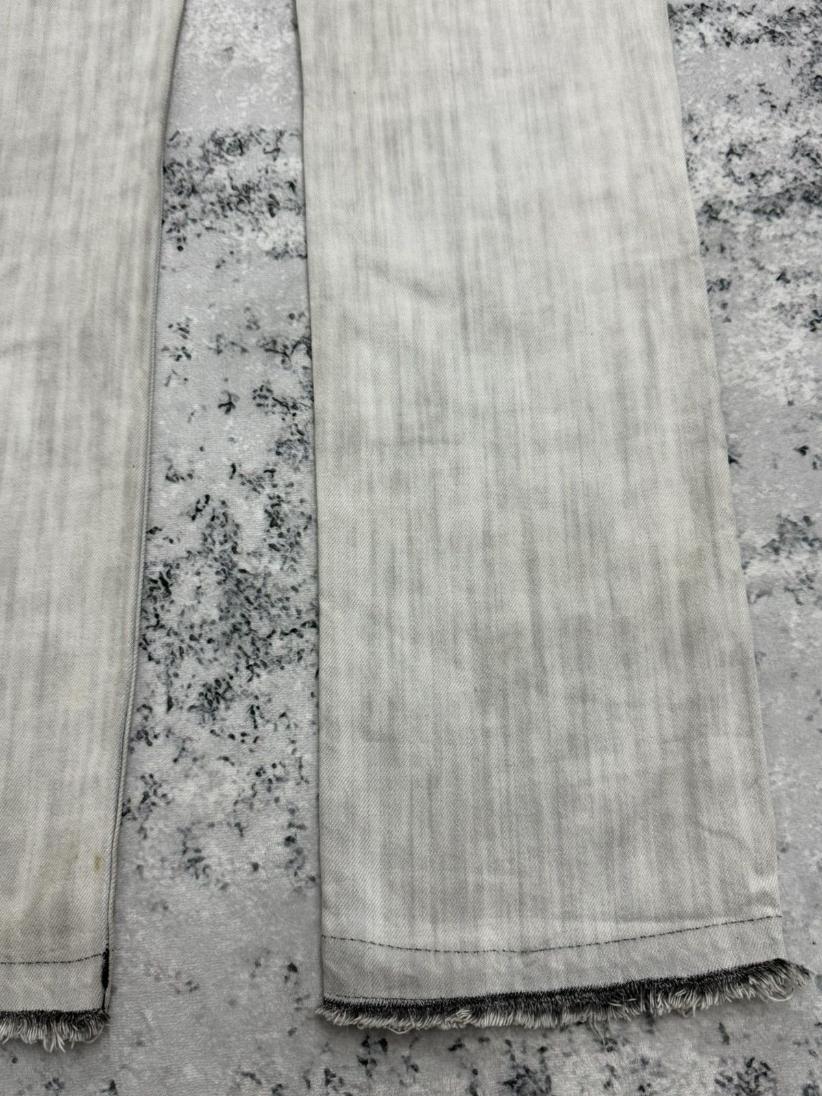 DKNY DKNY Double Waist Studs Released Hem Y2K Grey Straight Jeans Size US 32 / EU 48 - 16 Thumbnail