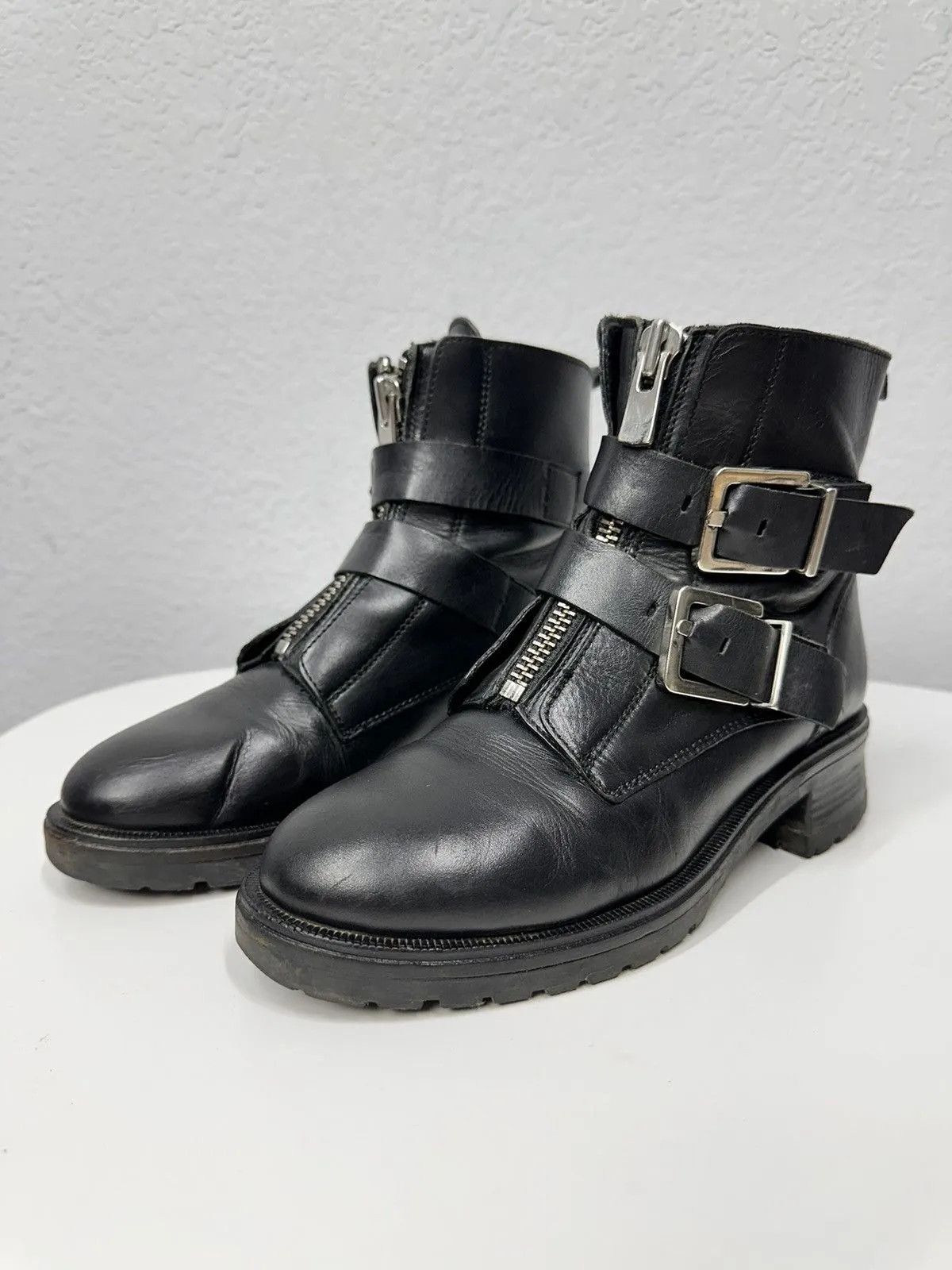A.S.98 Metal Zip A.S. 98 Leather Boots Vintage High Streetwear Size US 8 / IT 38 - 6 Thumbnail