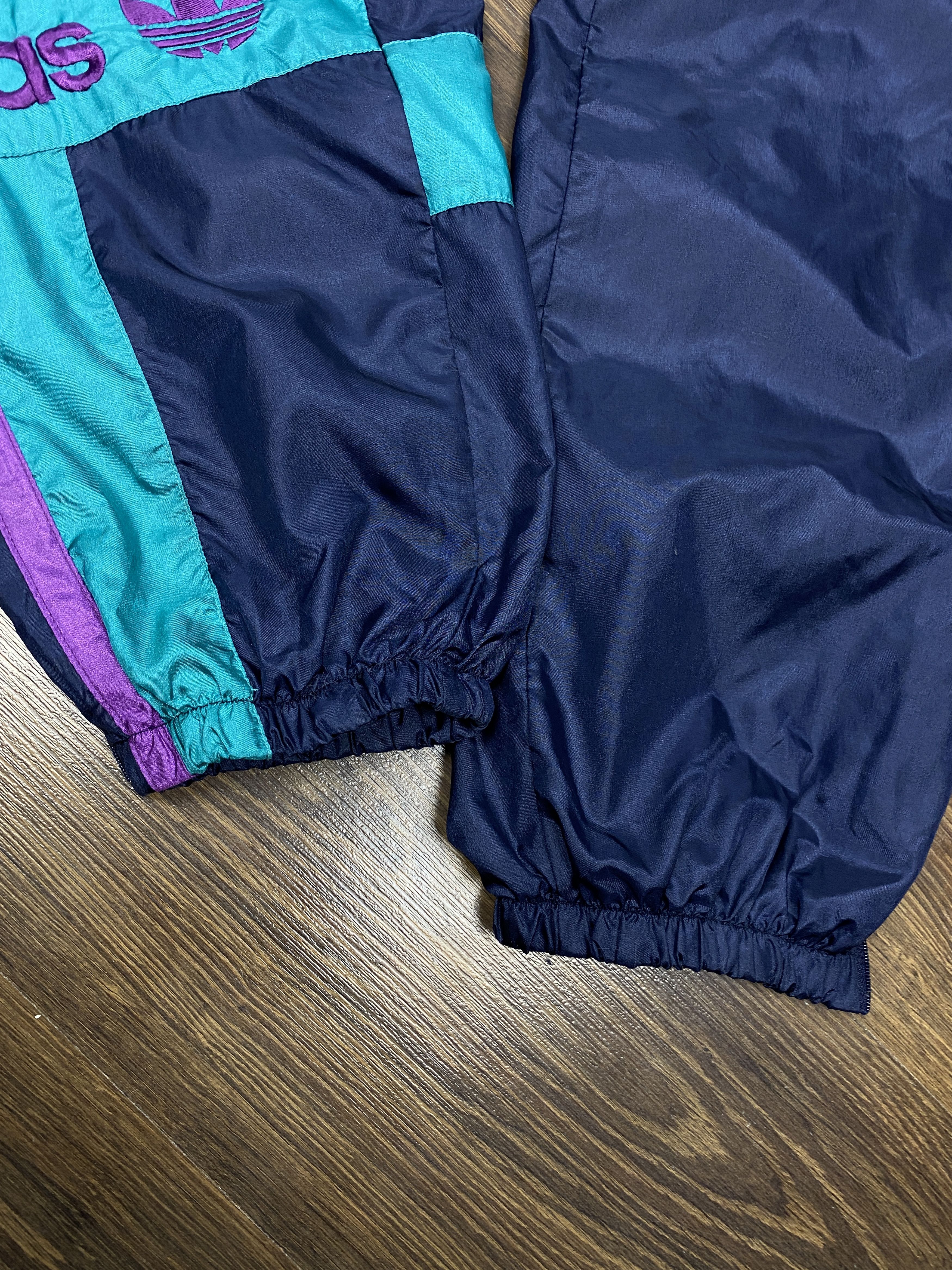 Adidas × Vintage Adidas Team vintage baggy parachute nylon track pants y2k Size US 34 / EU 50 - 6 Thumbnail