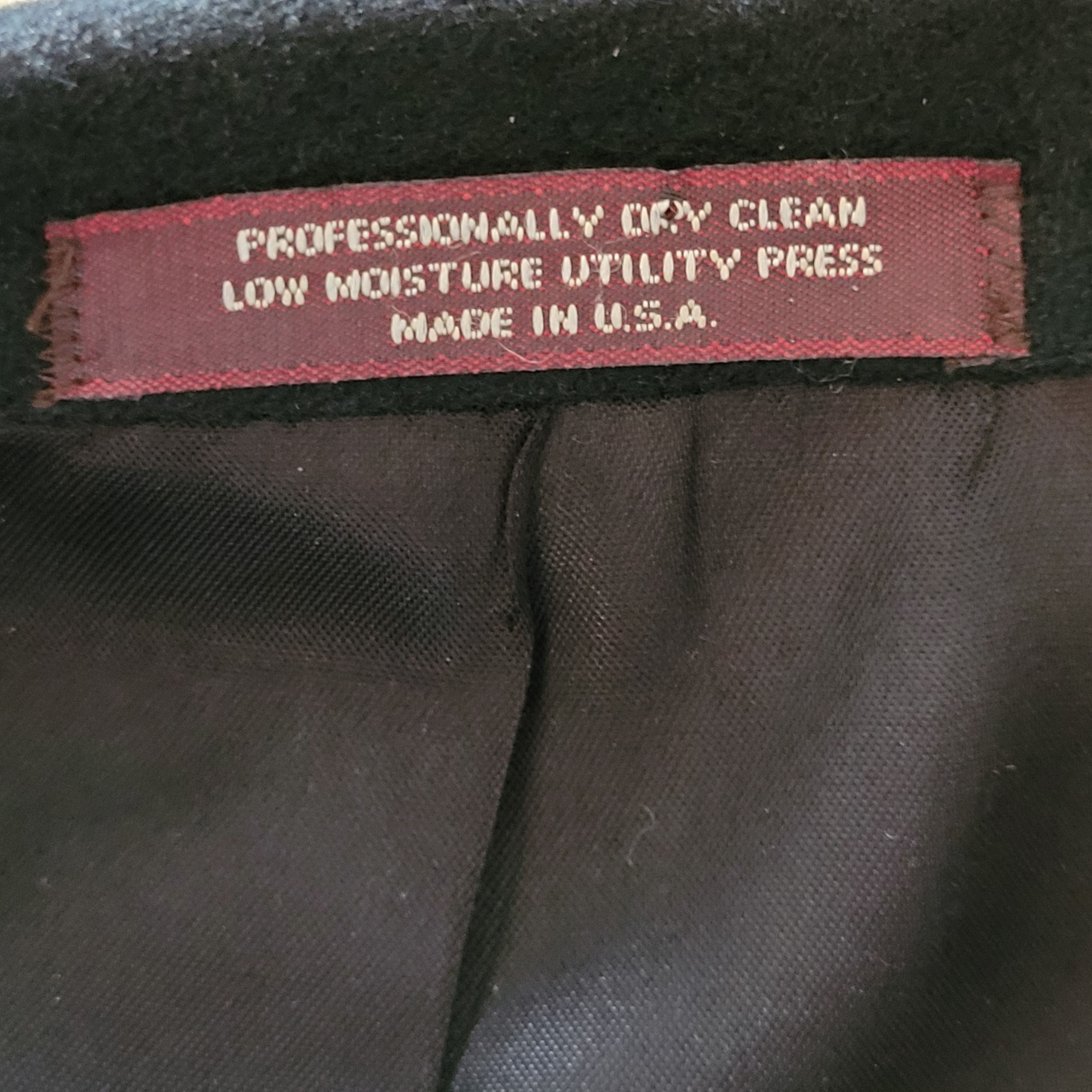 Evan Picone Felt Wool Look Black Blazer Sport Coat Size 50R - 4 Thumbnail
