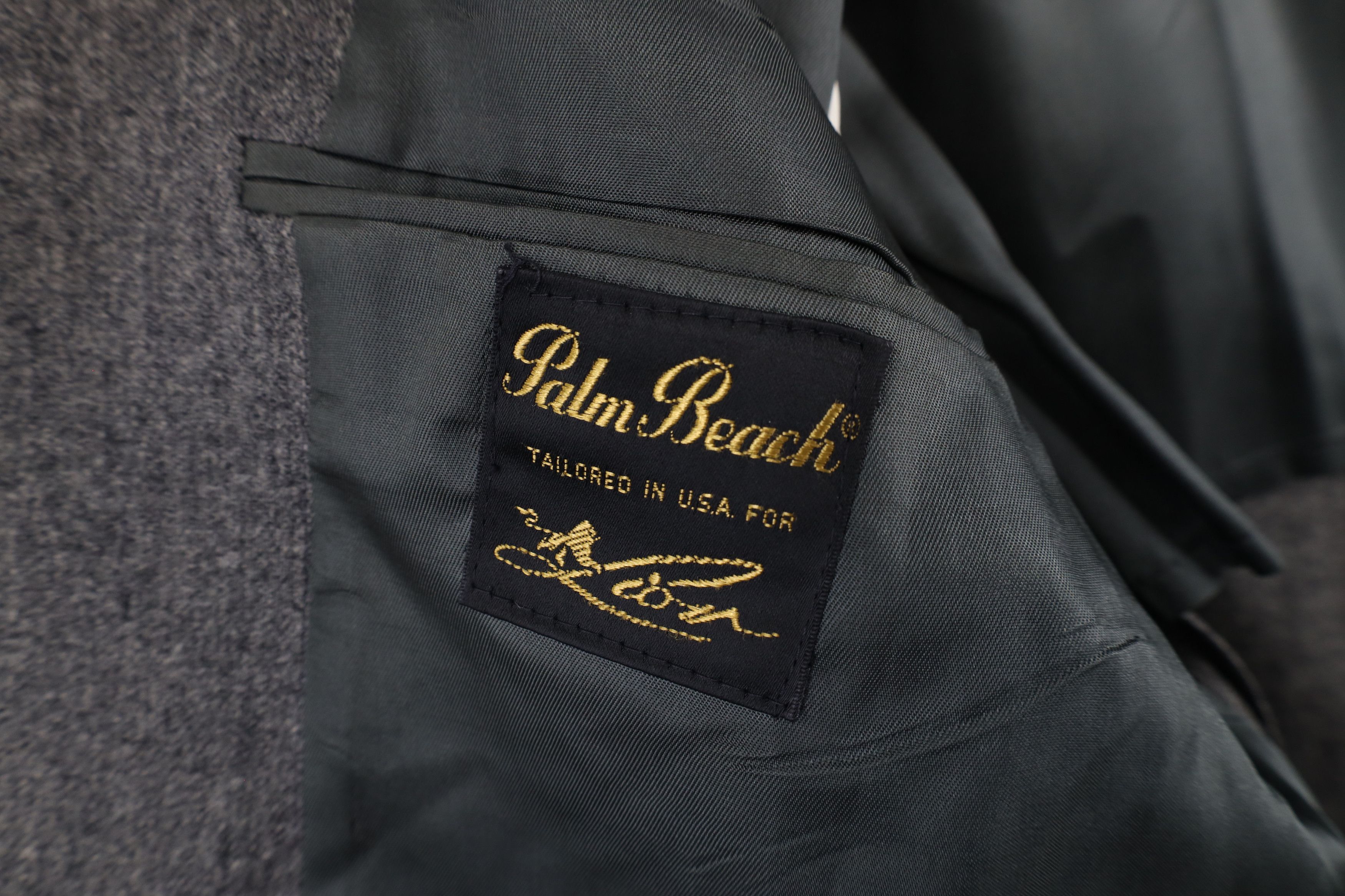 Vintage Vintage 70s Palm Beach 2 Button Suit Coat Jacket Blazer USA Size US L / EU 52-54 / 3 - 10 Thumbnail