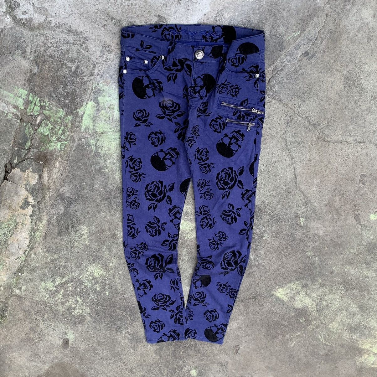 Japanese pants towell skull art