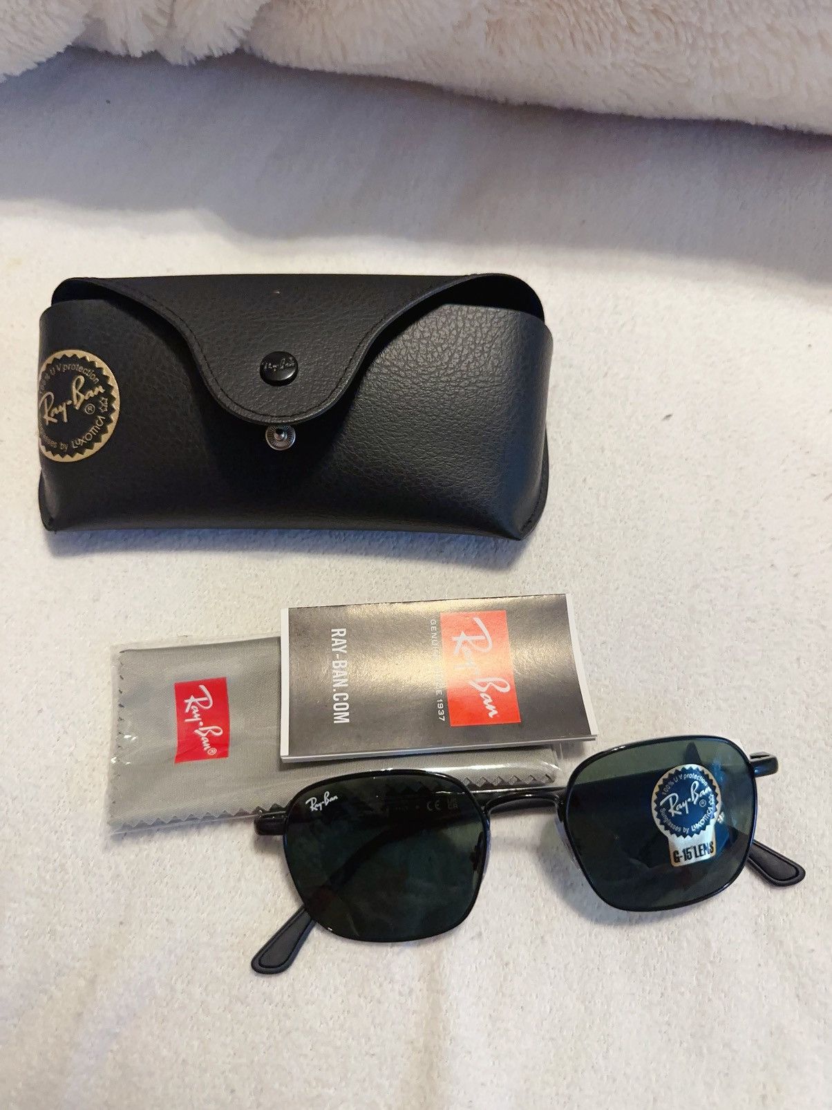 RayBan Ray-Ban RB3664 Semi Metal/Plastic black Frame green g-15 Size ONE SIZE - 4 Thumbnail