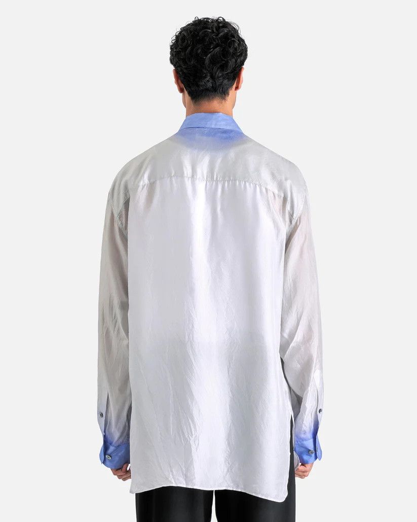 Dries Van Noten o1s1v1r1oon0925 Calander Tris Shirt in Blue Size US L / EU 52-54 / 3 - 3 Thumbnail