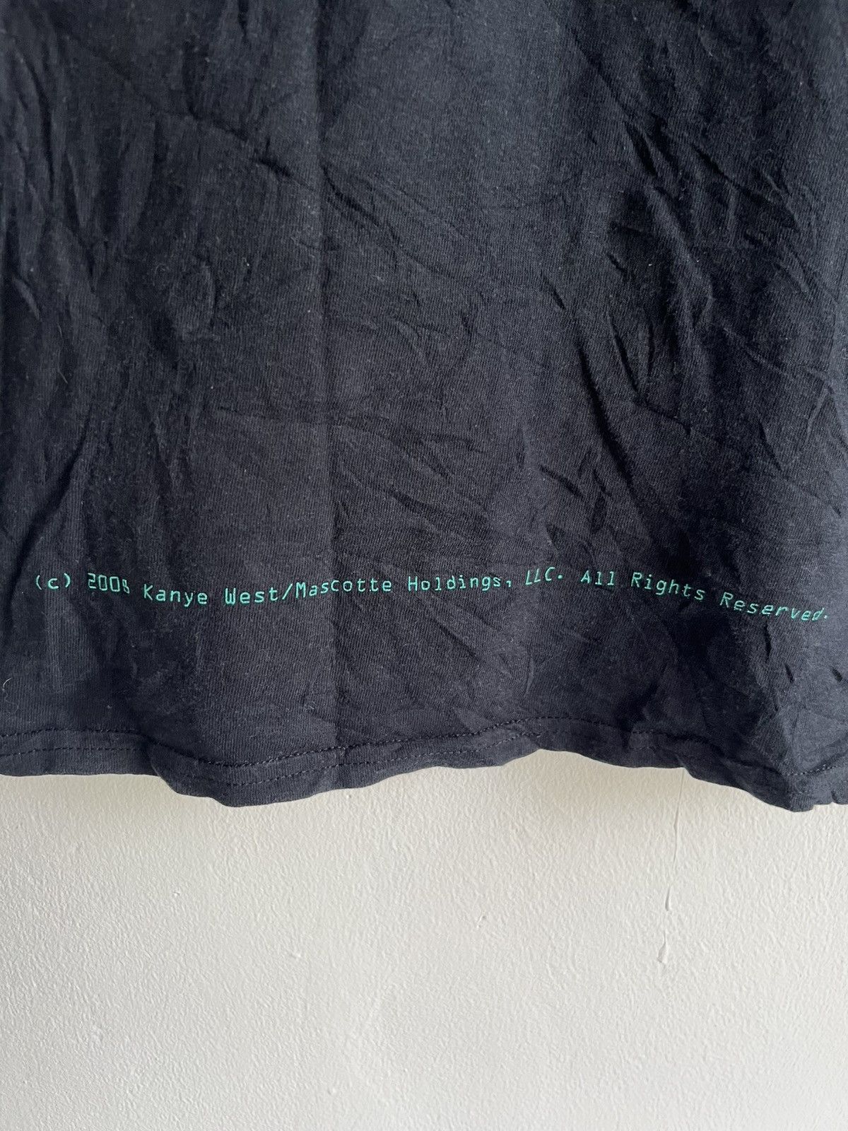 Kanye West Vintage 2008 Kanye West Glow In the Dark Tour Tee Shirt Size US M / EU 48-50 / 2 - 7 Thumbnail