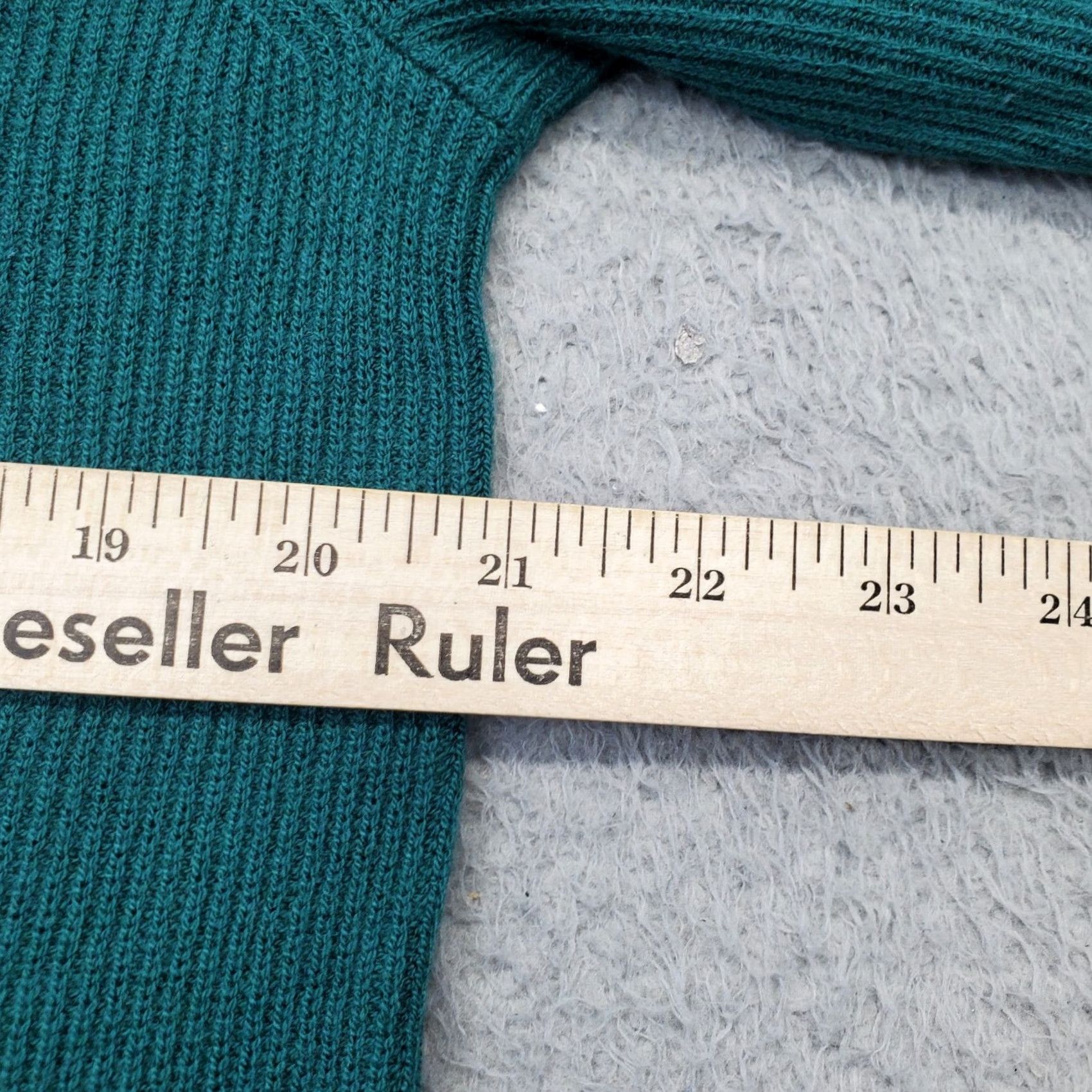 J. Jill J. Jill Sweater Dress Womens L Green Wool Blend Side Slit Crew Neck Pullover Size L / US 10 / IT 46 - 4 Thumbnail