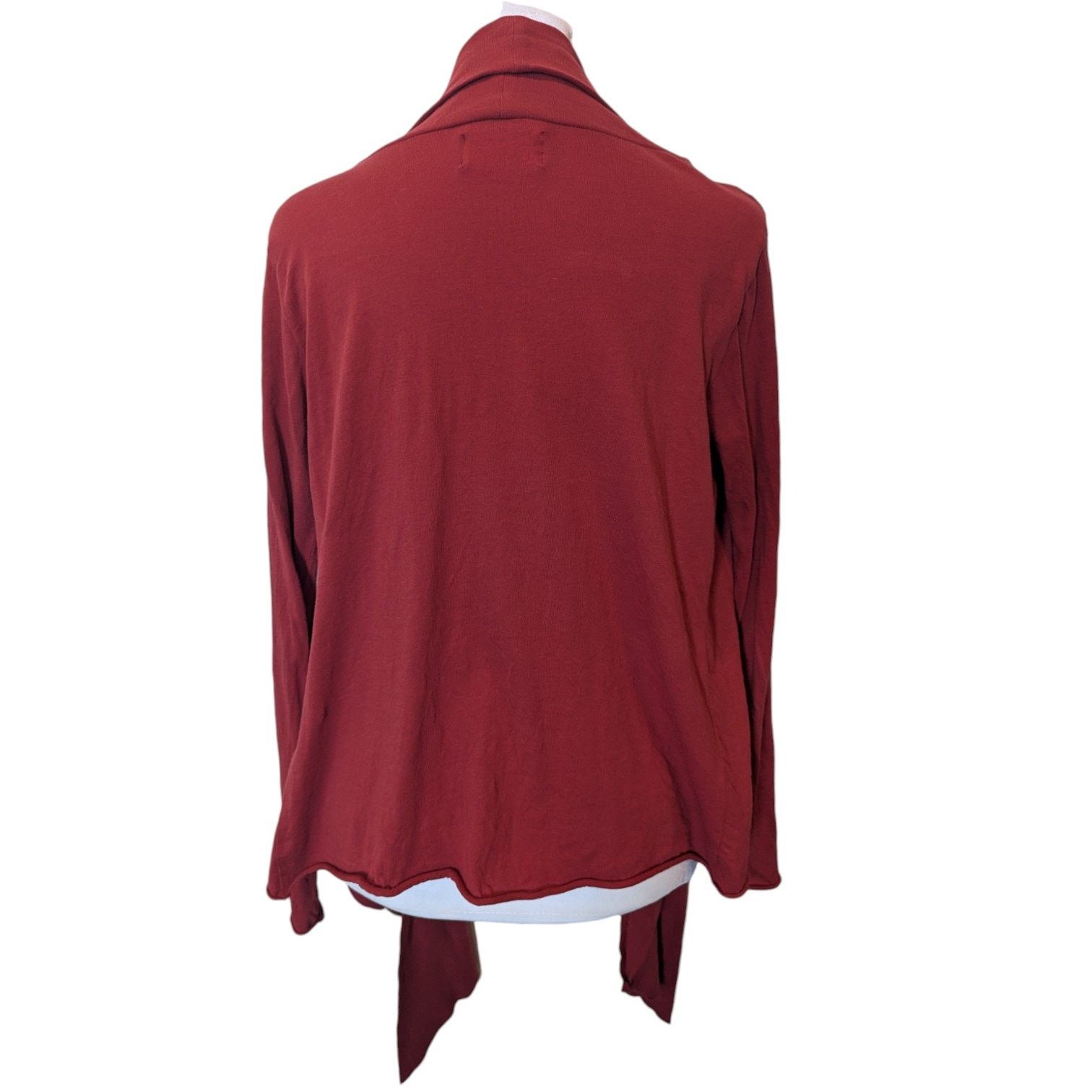 Anthropologie Anthropologie benandlucia Red Open Front Cardigan Small Size S / US 4 / IT 40 - 3 Thumbnail