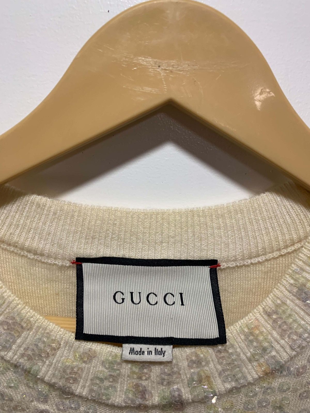 Gucci GUCCI Snow White Sequin Wool Knit Sweater Size M / US 6-8 / IT 42-44 - 3 Thumbnail