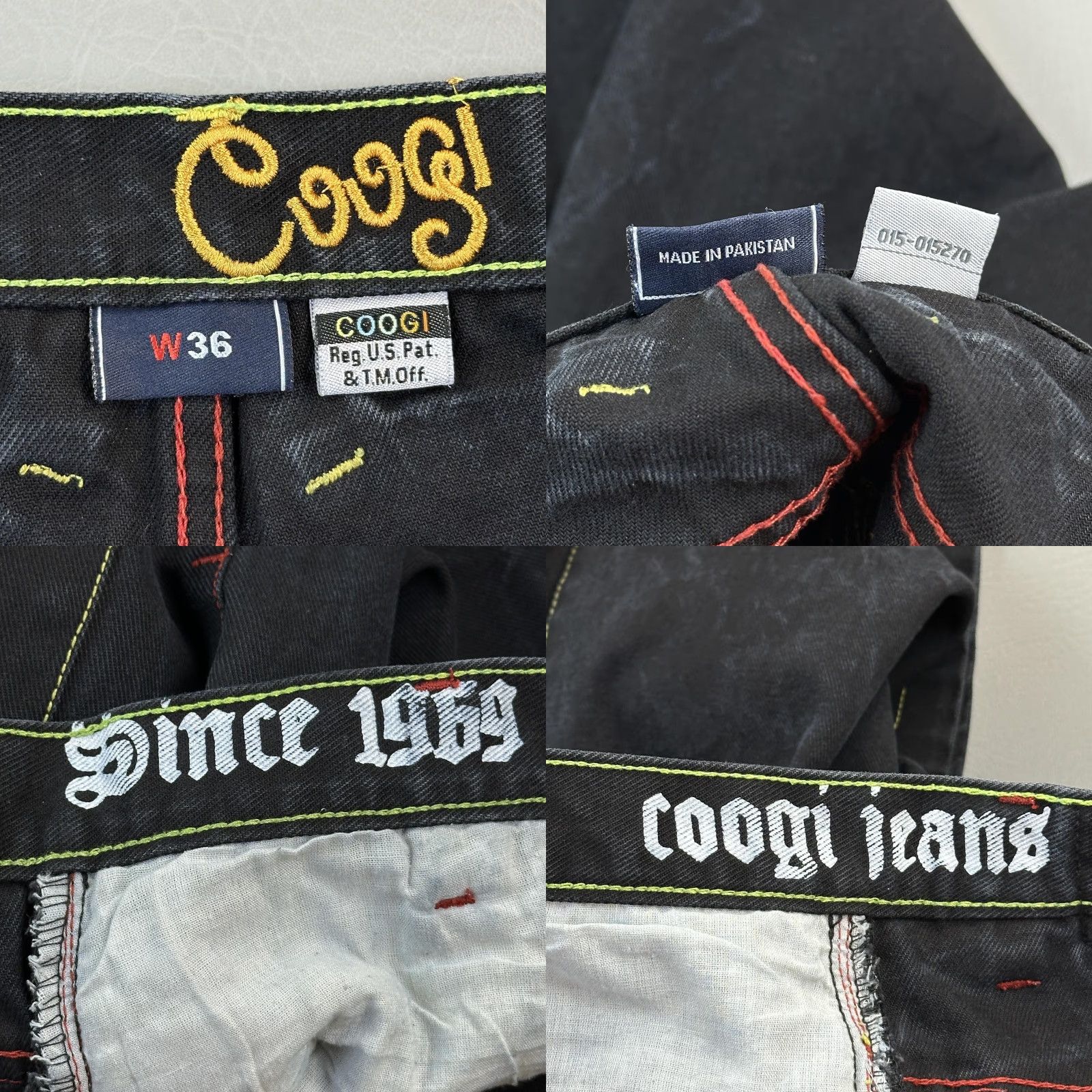 Coogi VINTAGE Coogi Shorts Mens 36 Black Baggy Embroidered Hip Hop Streetwear Y2K Size US 36 / EU 52 - 8 Thumbnail