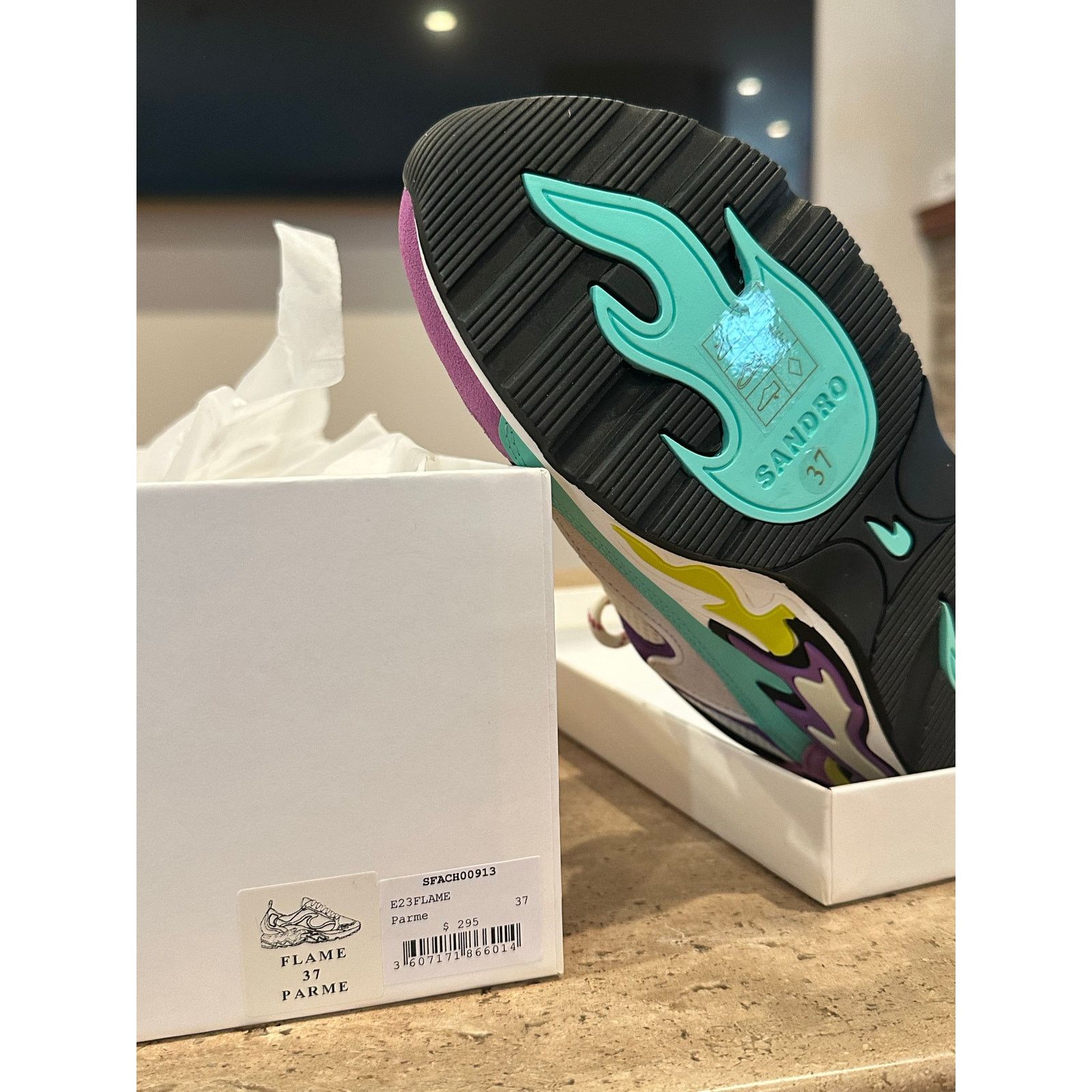 Sandro NEW in box Sandro Flame Sneakers Parme size 37 Sneakers Size US 6.5 / IT 36.5 - 8 Thumbnail
