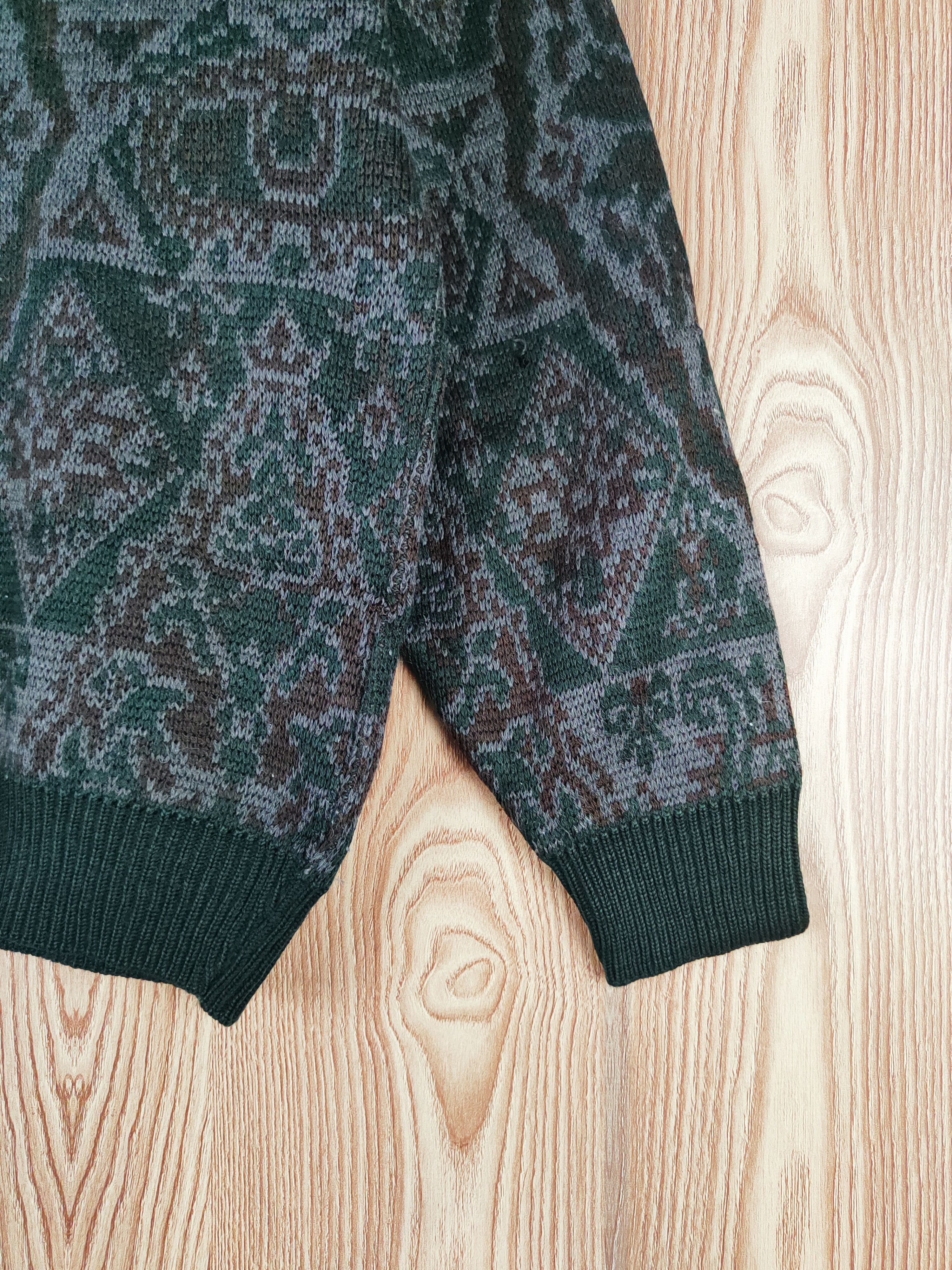 Japanese Brand × Vintage Del Conte Dark Green Knitwear Sweatshirts #W349 Size US M / EU 48-50 / 2 - 7 Thumbnail