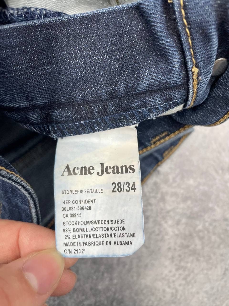 Other Acne Jeans Men Denim Jeans Blue Straight Fit Size W28 Size US 28 / EU 44 - 12 Thumbnail