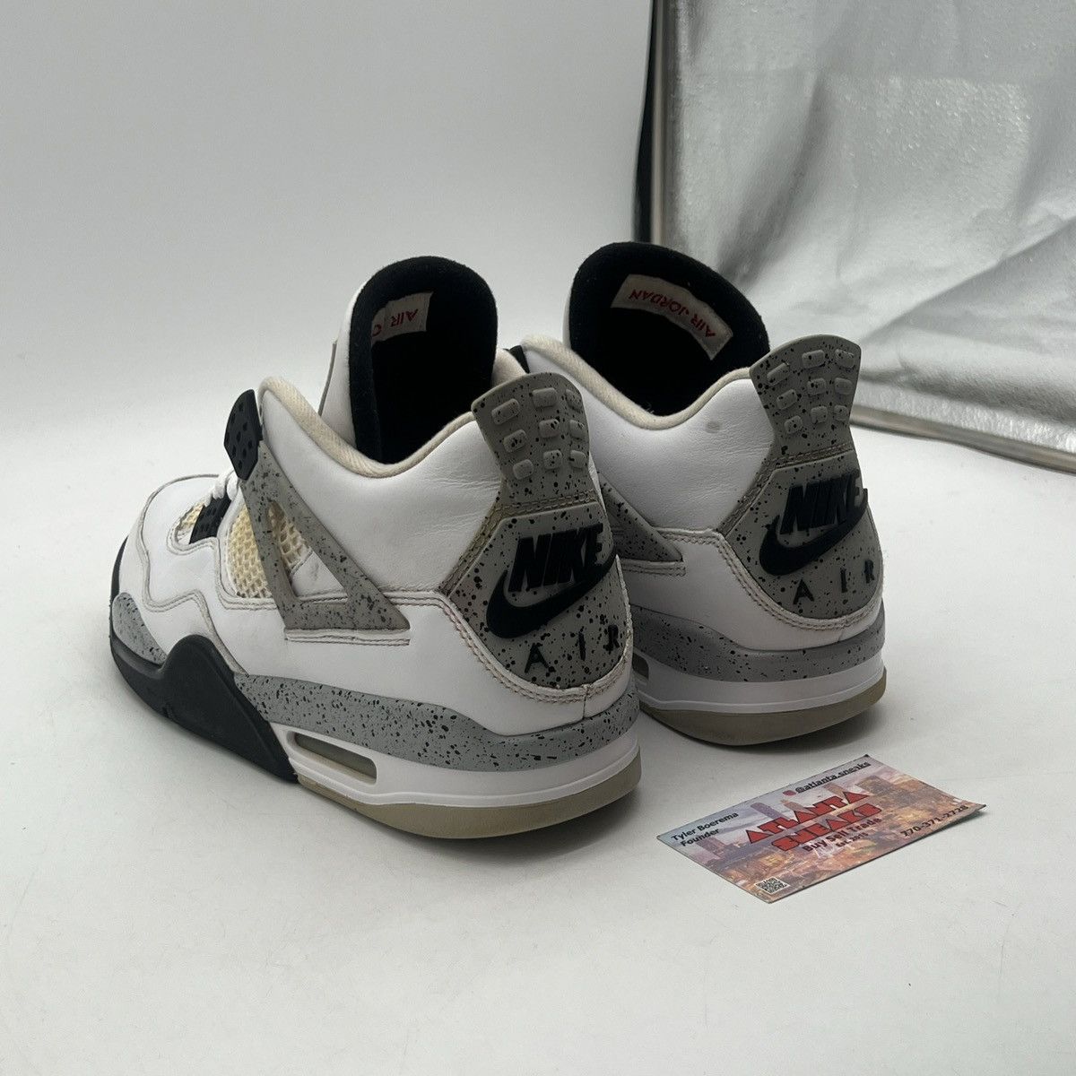 Jordan Brand Air Jordan 4 White Cement Size US 10 / EU 43 - 4 Thumbnail