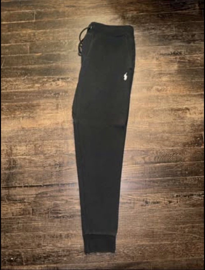 Polo Ralph Lauren 🔥 Polo Ralph LaurenMen’s Black Double Knit Sweatpants Size L Size US 35 - 2 Thumbnail