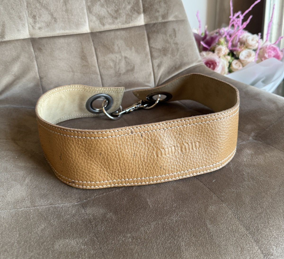 Miu Miu Archival Miu Miu Vintage Leather Waist Belt – Y2K Era Size ONE SIZE - 9 Thumbnail