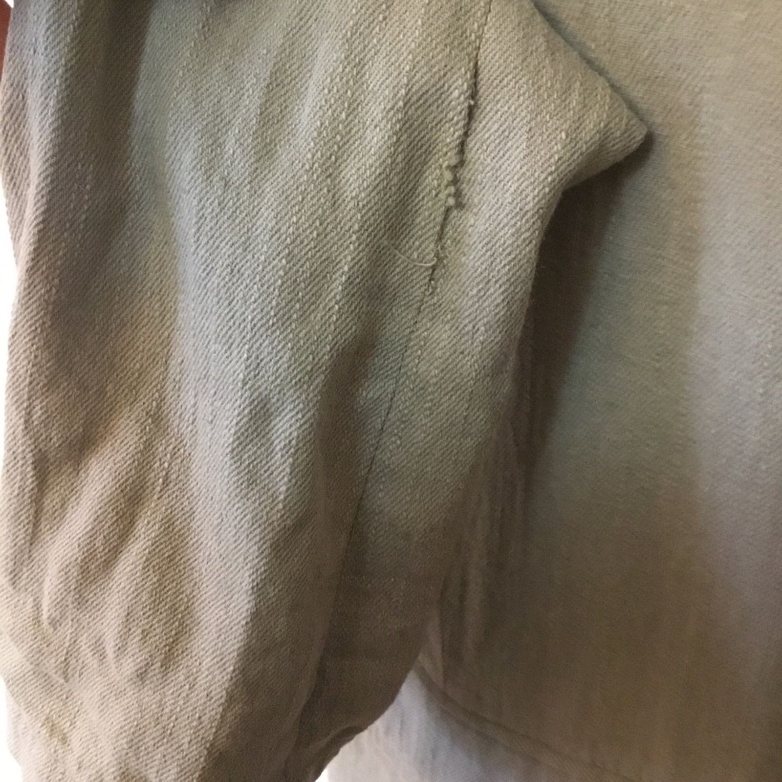 Zara Zara Olive Green Linen Blend Button Over-Sized Blazer Size XS / US 0-2 / IT 36-38 - 5 Thumbnail
