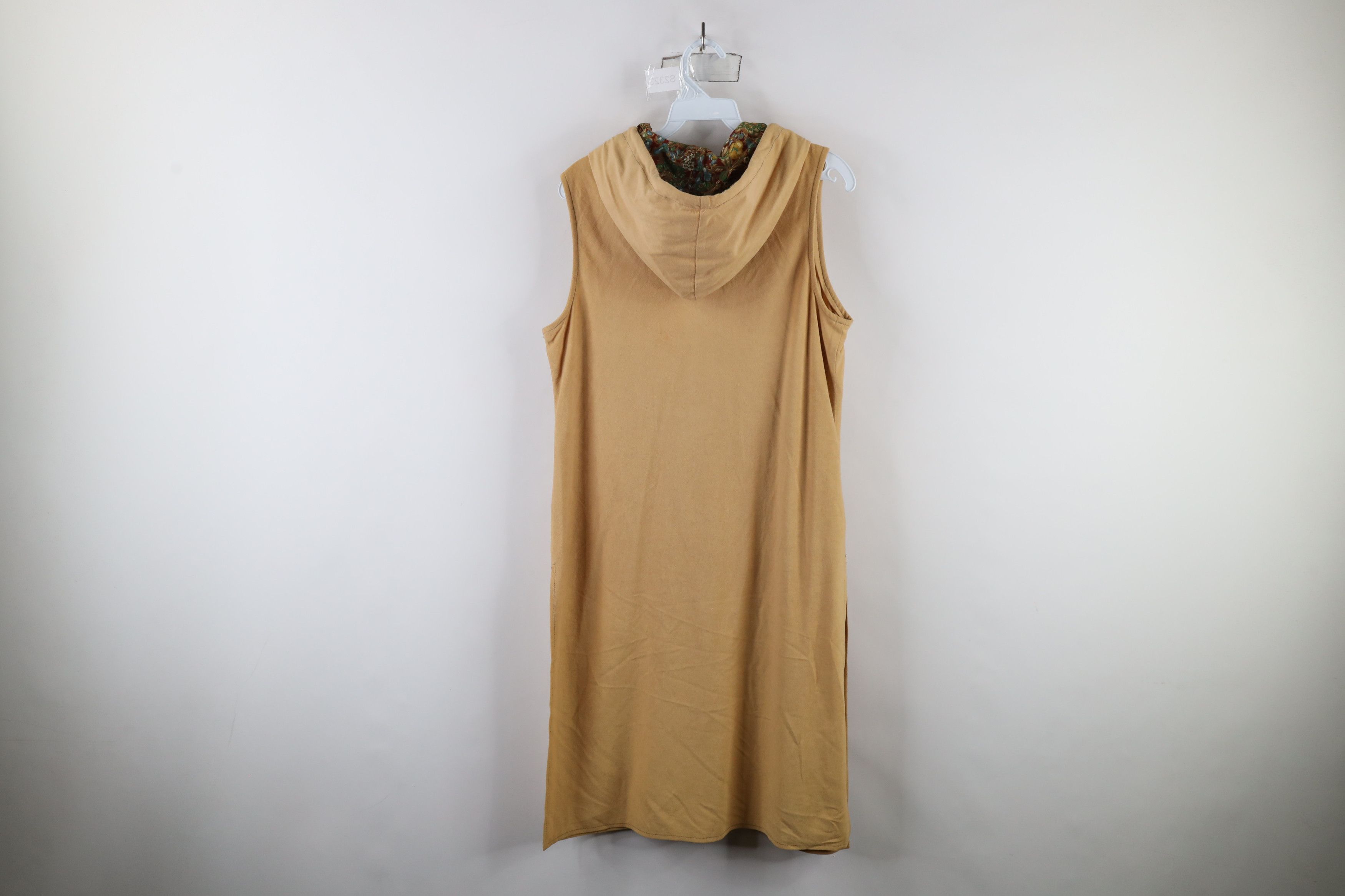 Vintage 60s 70s Union Made Boho Chic Full Length Hoodie USA