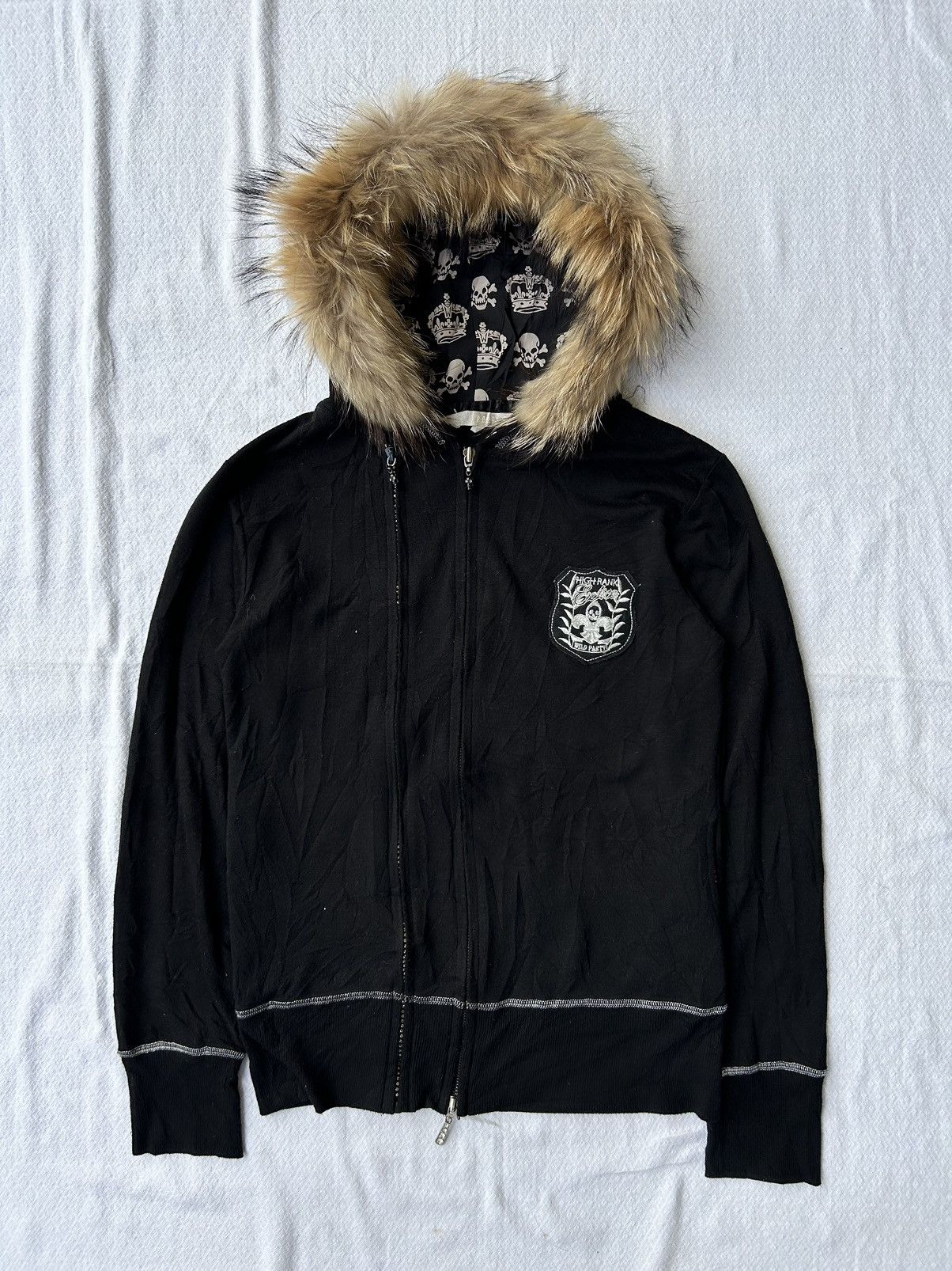 Women's Skull Berry Zip Hoodie Black – Slam Jam®