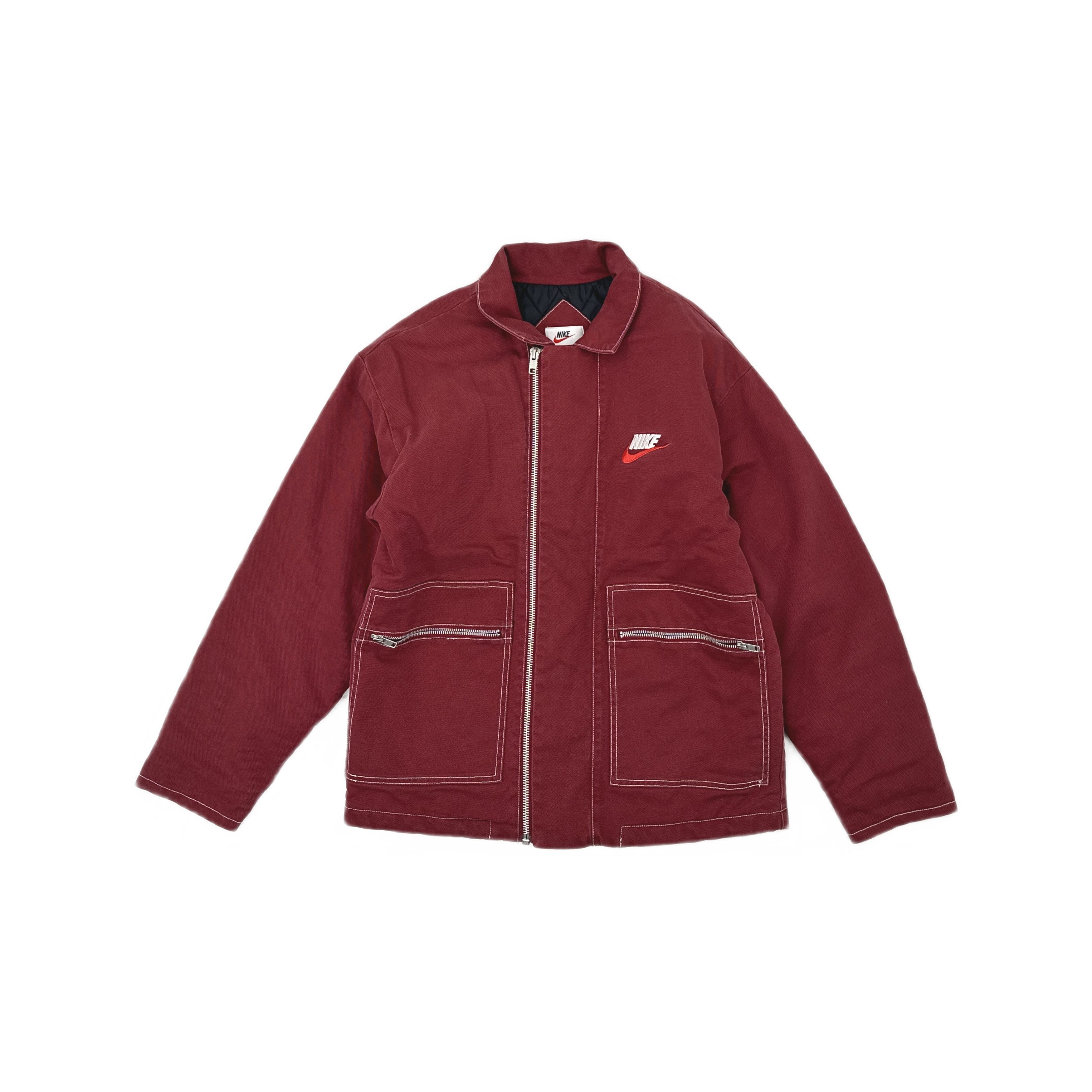 Supreme Supreme x Nike Quilted Work Jacket Burgundy Size M Size US M / EU 48-50 / 2 - 1 Thumbnail