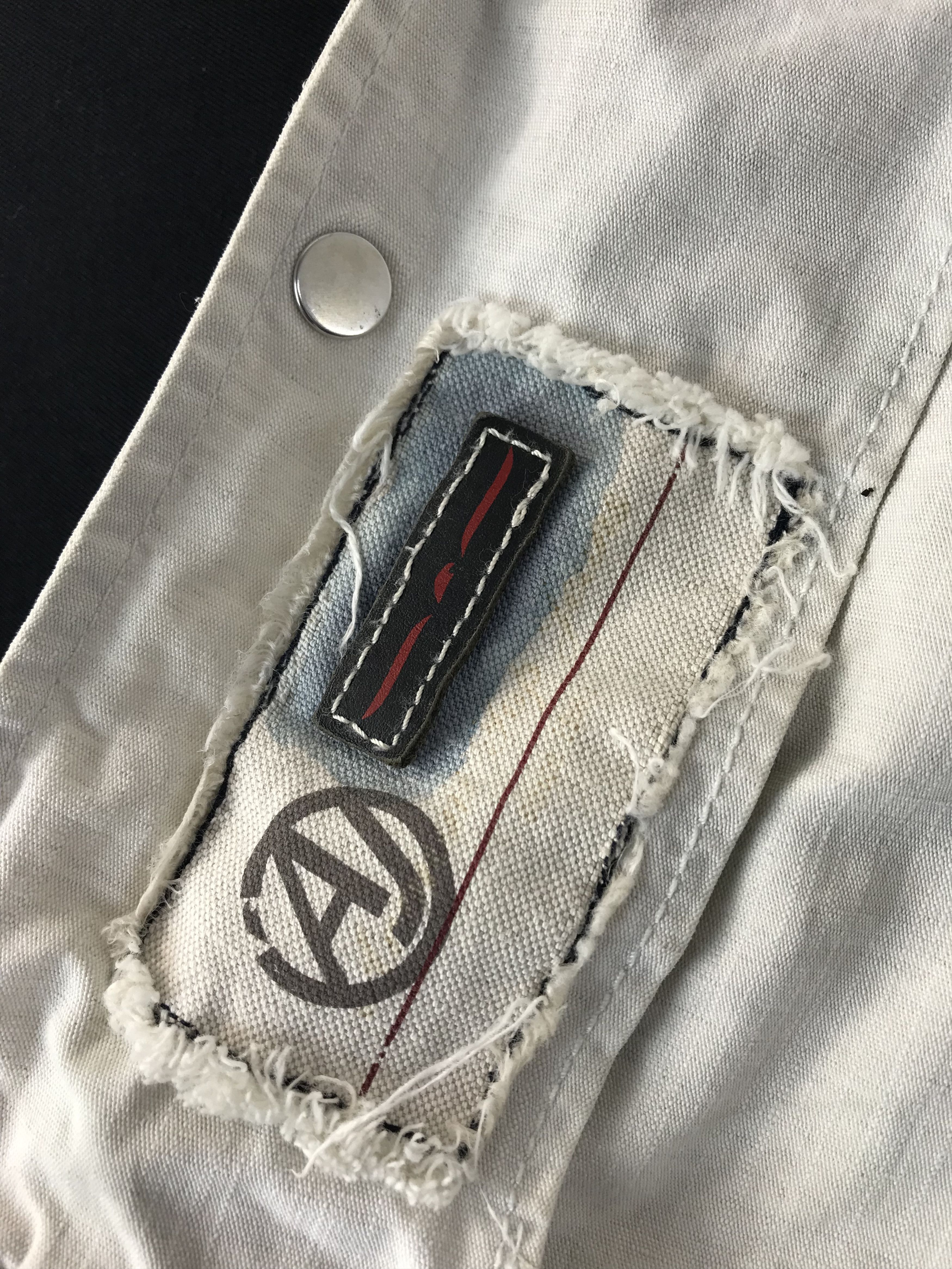 Armani Armani Jeans Denim with Leather Accents Jacket Hemp Inside Size US M / EU 48-50 / 2 - 12 Thumbnail