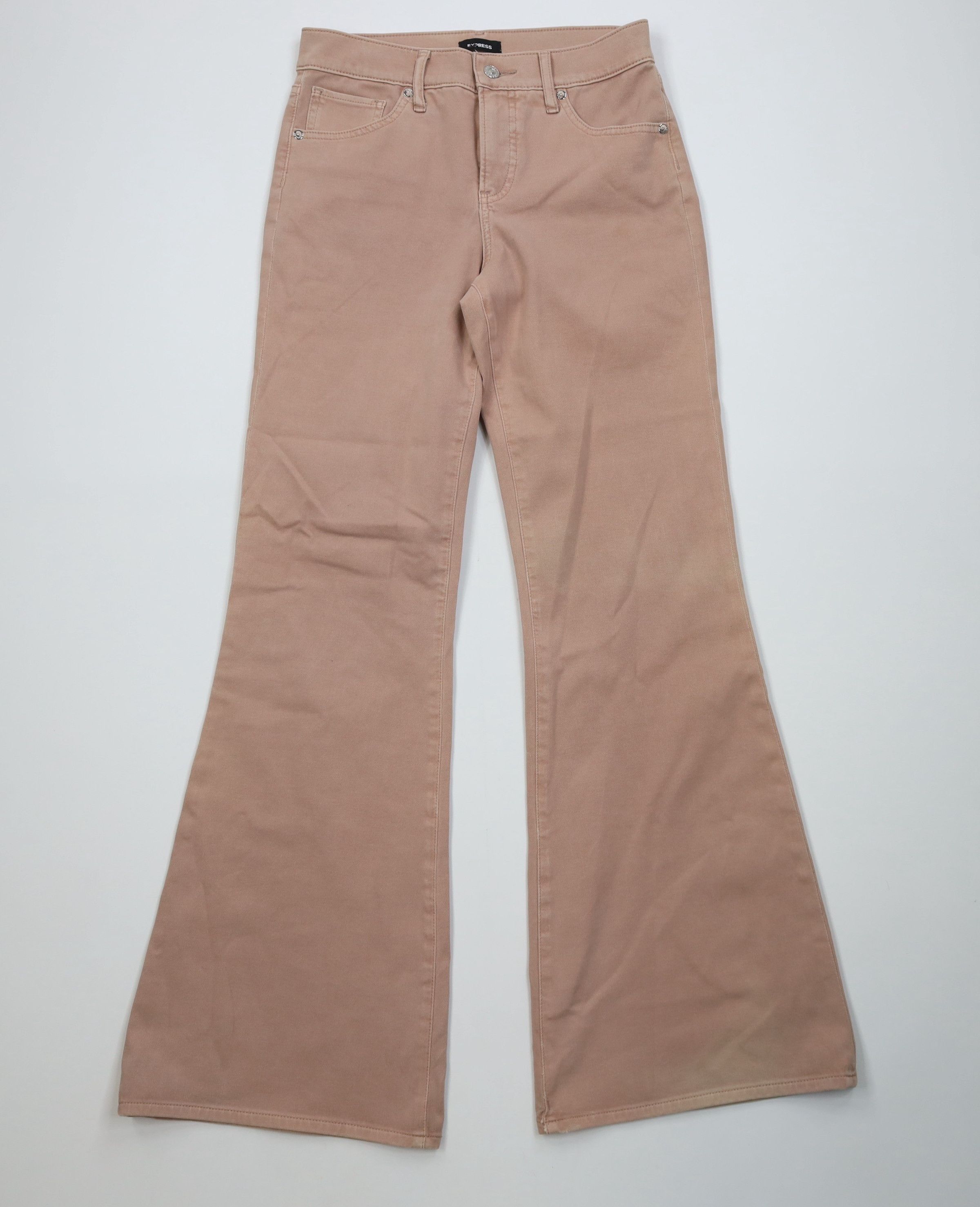 Express Vintage Y2K Express 70s Flared Wide Leg Bell Bottoms Jeans Size 28" / US 6 / IT 42 - 1 Thumbnail