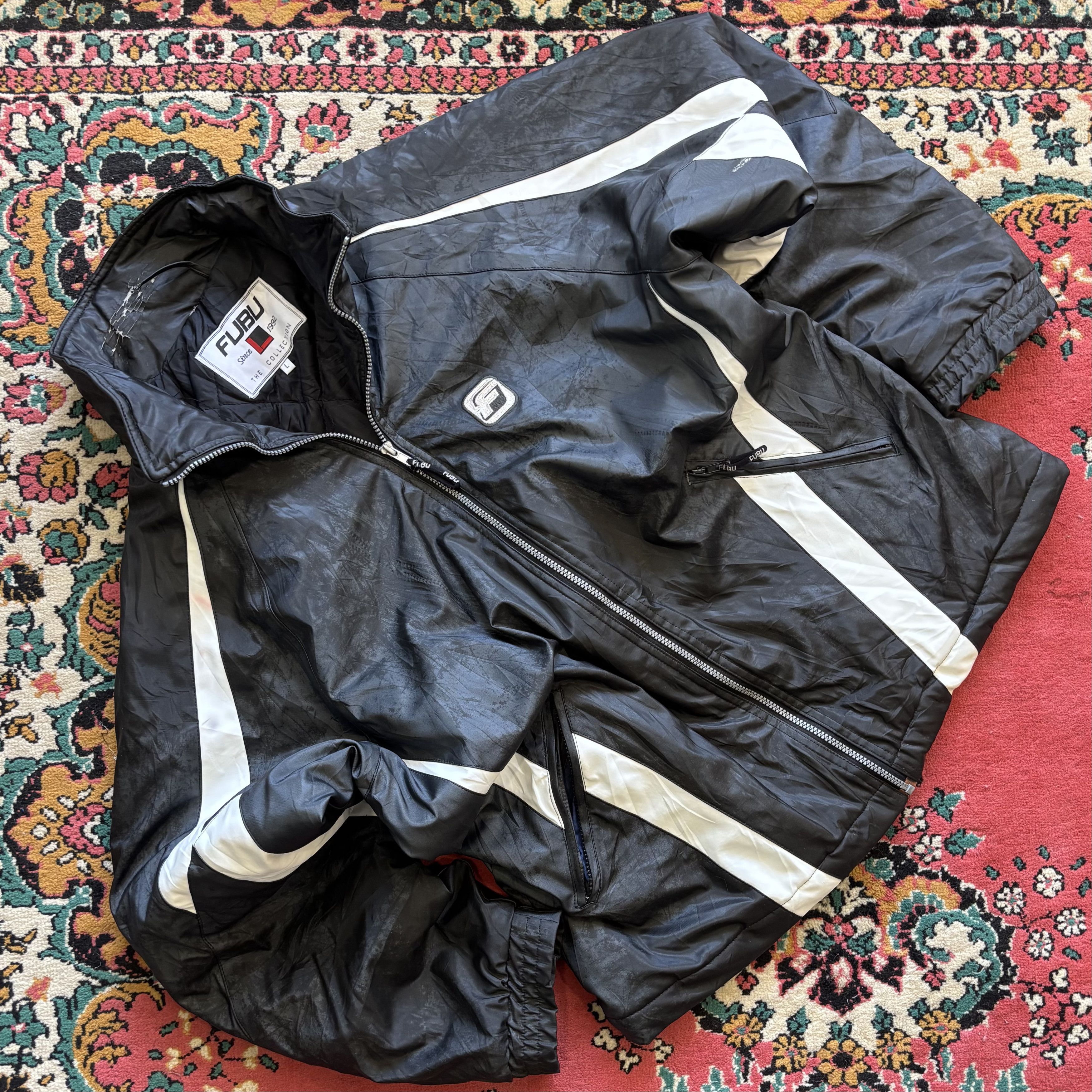 Fubu Vintage FUBU Black Racing Jacket Size US L / EU 52-54 / 3 - 1 Thumbnail