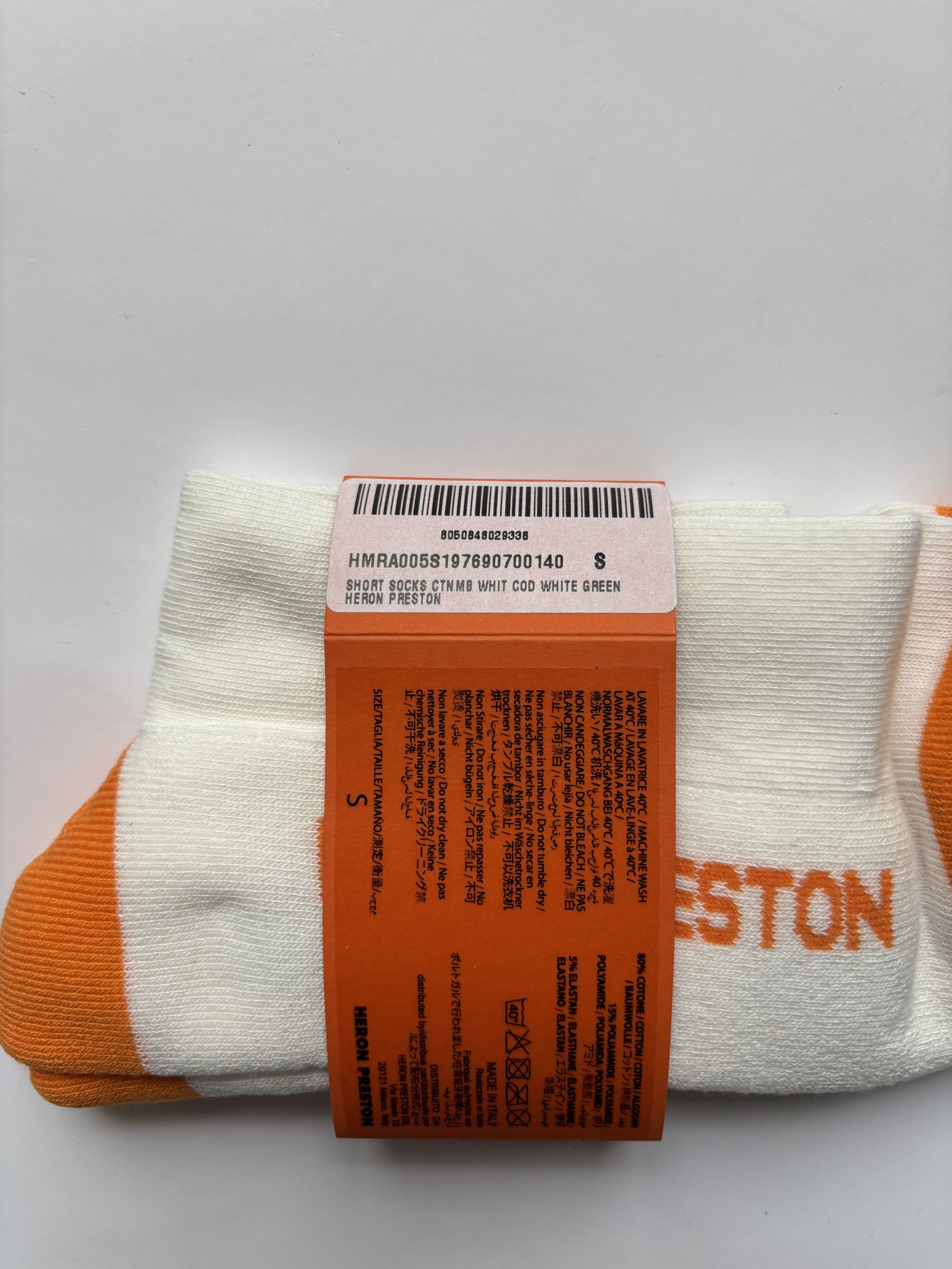 Heron Preston ⚡️QUICK SALE⚡️Heron Preston CTNMB White Logo Socks Size ONE SIZE - 3 Thumbnail