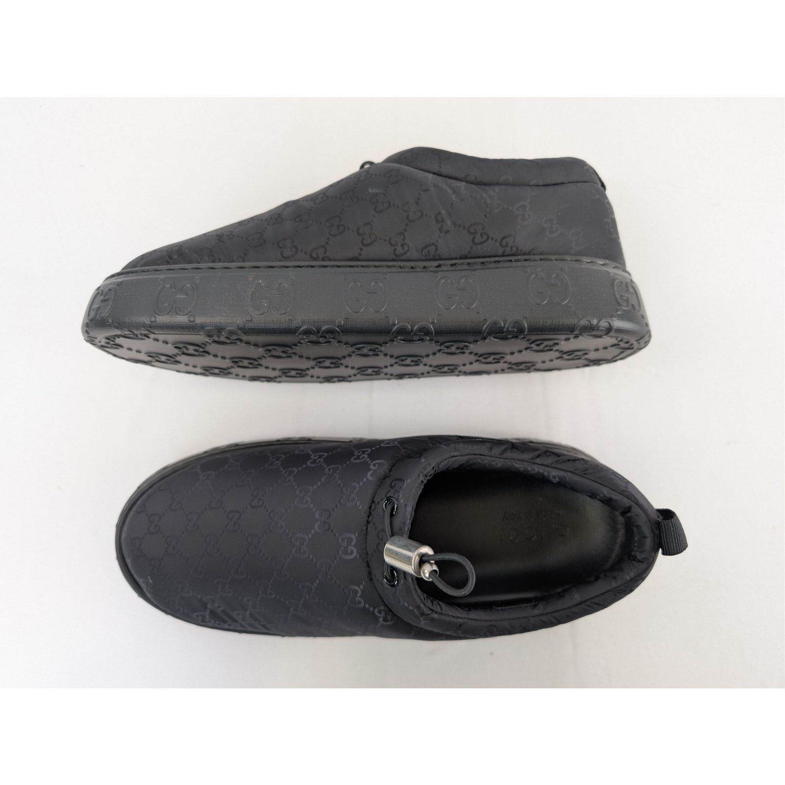 Gucci o1rshd1 M Nut Nylon Moccasin Shoes in Black Size US 10.5 / EU 43-44 - 1 Thumbnail