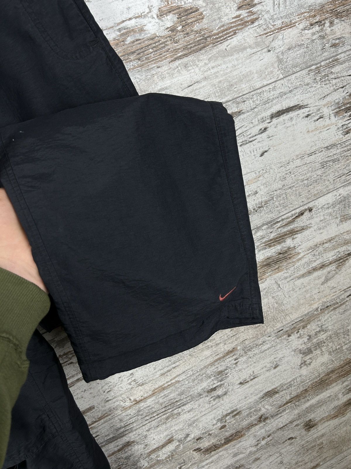 Nike × Vintage Mens Vintage Nike swoosh Drill Pants y2k sweatpants rare 90s Size US 32 / EU 48 - 11 Thumbnail