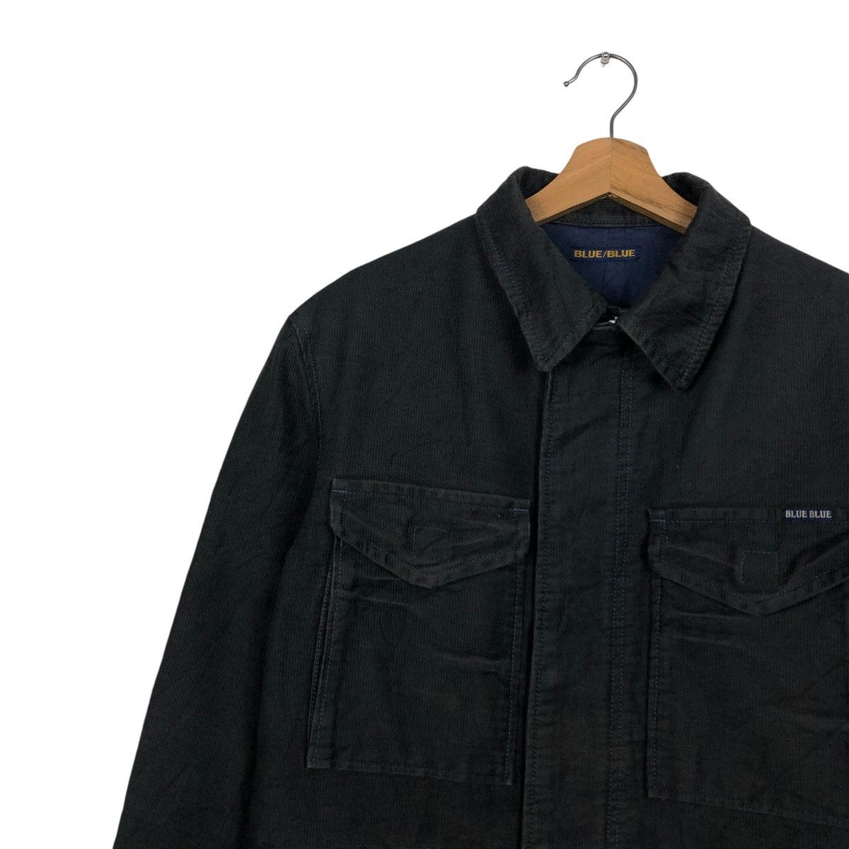 Blue Blue Japan 🔥VINTAGE DECK BIKER JACKET CORDUROY BLUE BLUE JAPAN ARIGATO Size US M / EU 48-50 / 2 - 9 Thumbnail