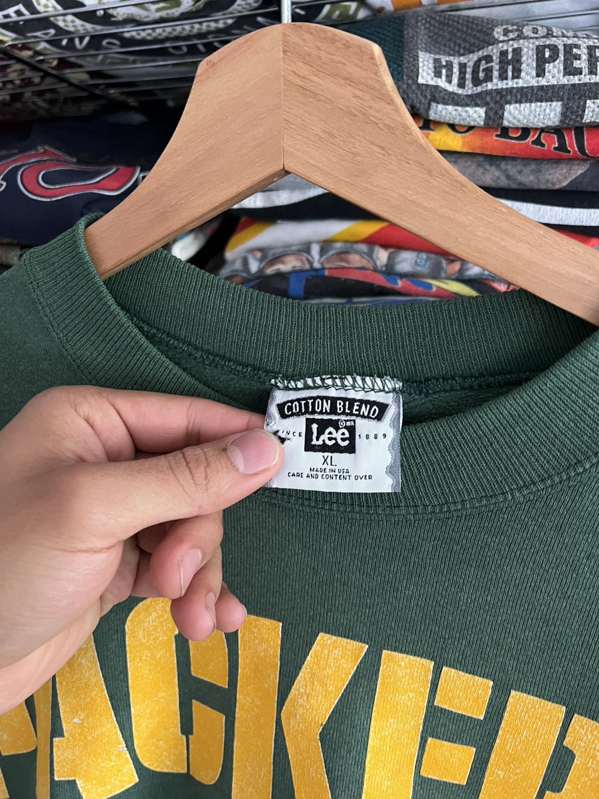 NFL 1997 Green Bay Packers Super Bowl XXXI Champs Lee Crewneck Size US XL / EU 56 / 4 - 4 Thumbnail