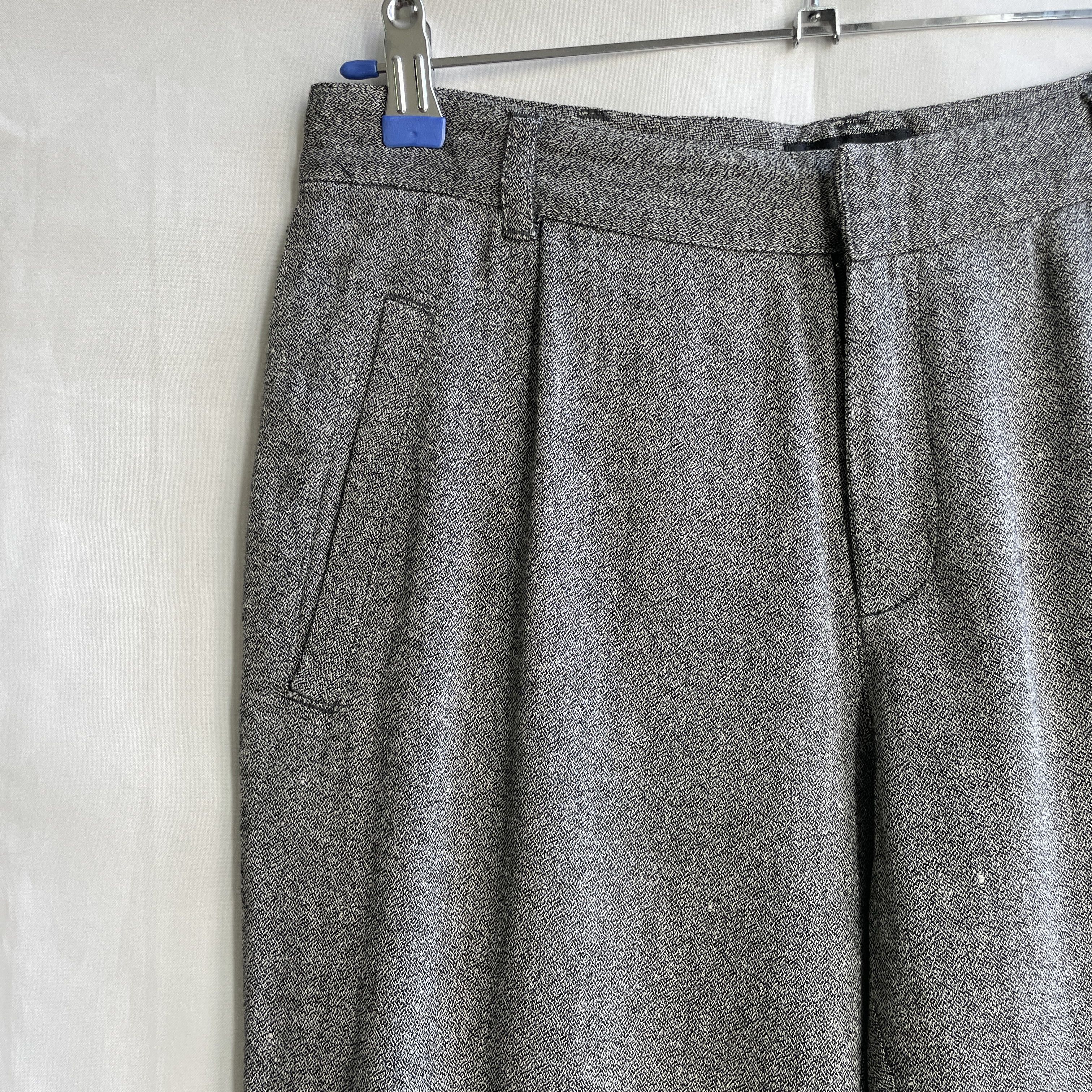 A.P.C. A.P.C. Womens Melange Viscose Linen Tapered Pleated Trousers Size 26" / US 2 / IT 38 - 5 Thumbnail