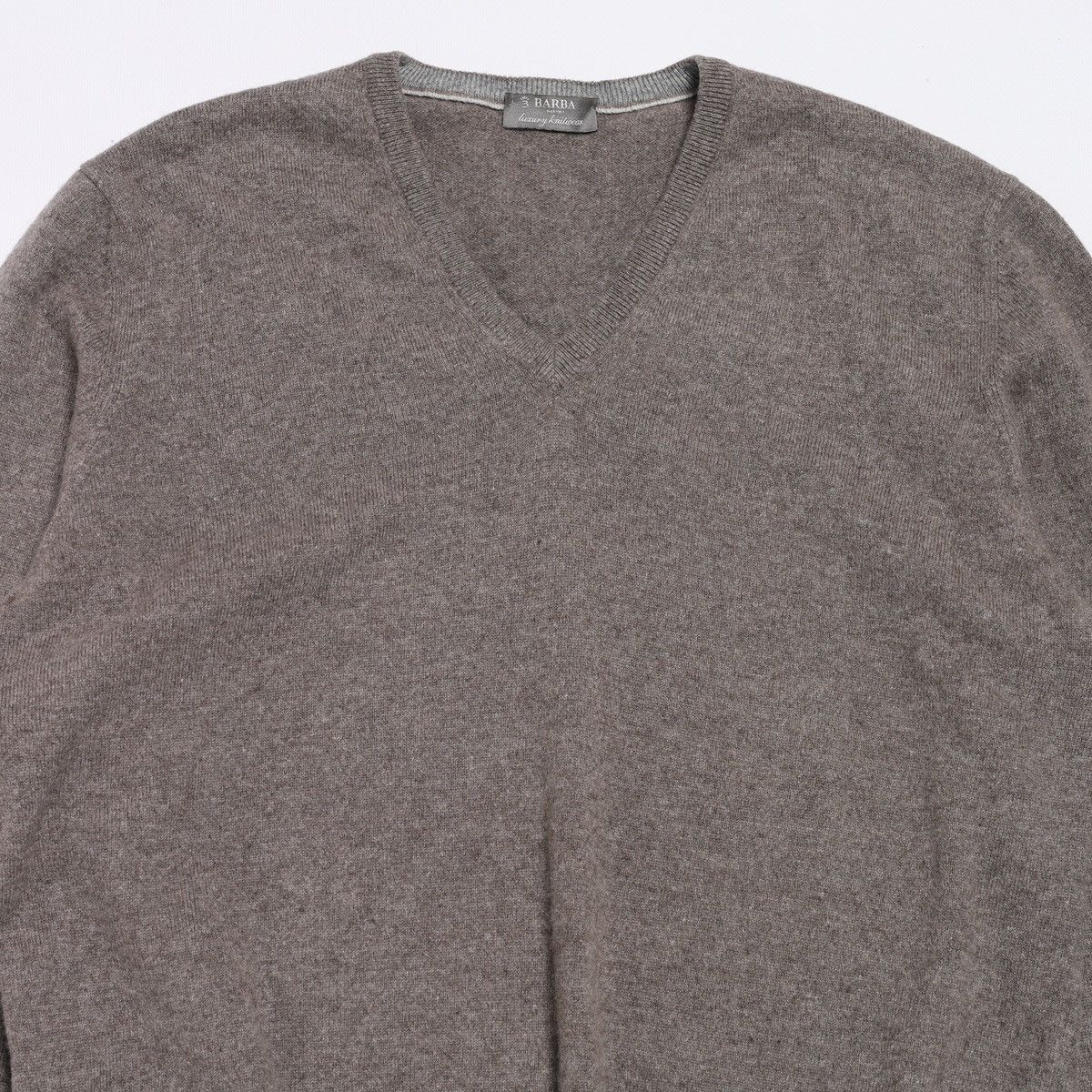 Barba Napoli Barba Napoli Cashmere V neck Sweater light brown Size US M / EU 48-50 / 2 - 4 Thumbnail