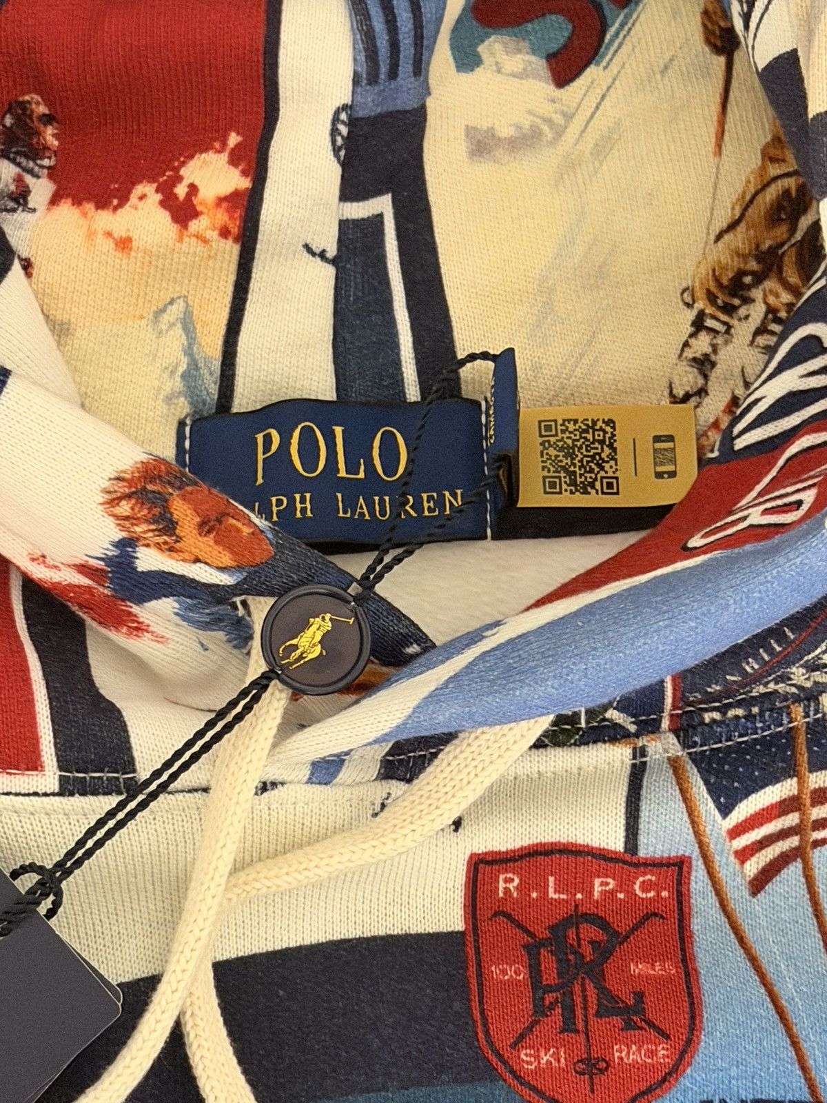 Polo Ralph Lauren Polo Ralph Lauren Ski-Patchwork Fleece Hoodie Medium Size US M / EU 48-50 / 2 - 11 Thumbnail