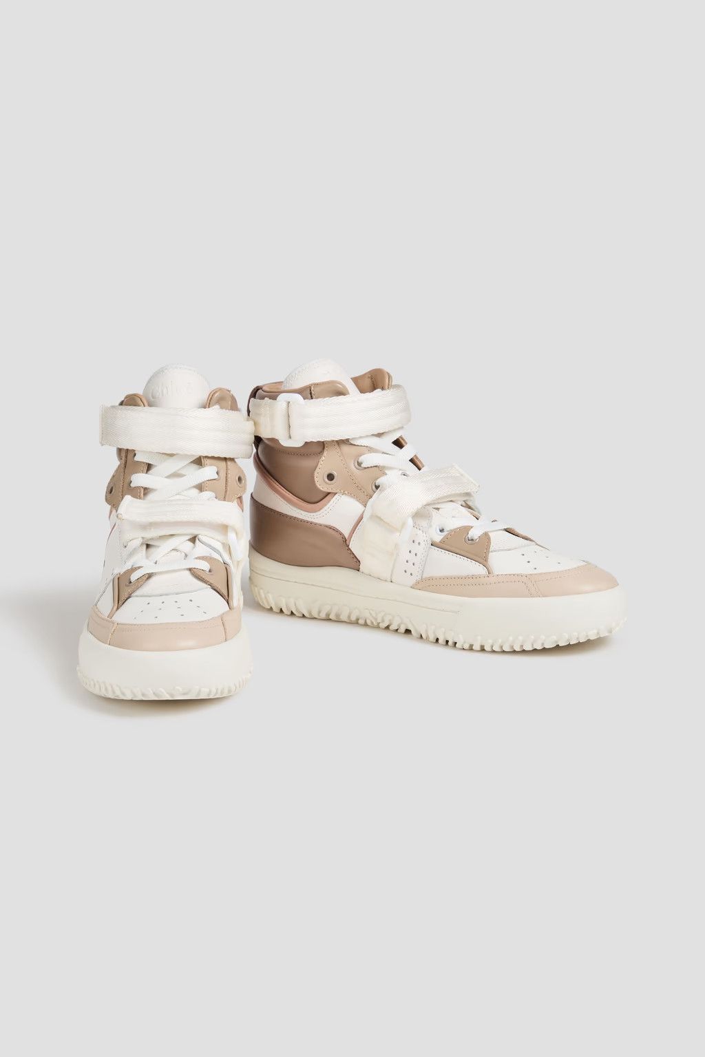 Chloe o1y0825 Leather Hi-Top Sneakers in Multicolor Size US 6 / IT 36 - 4 Thumbnail