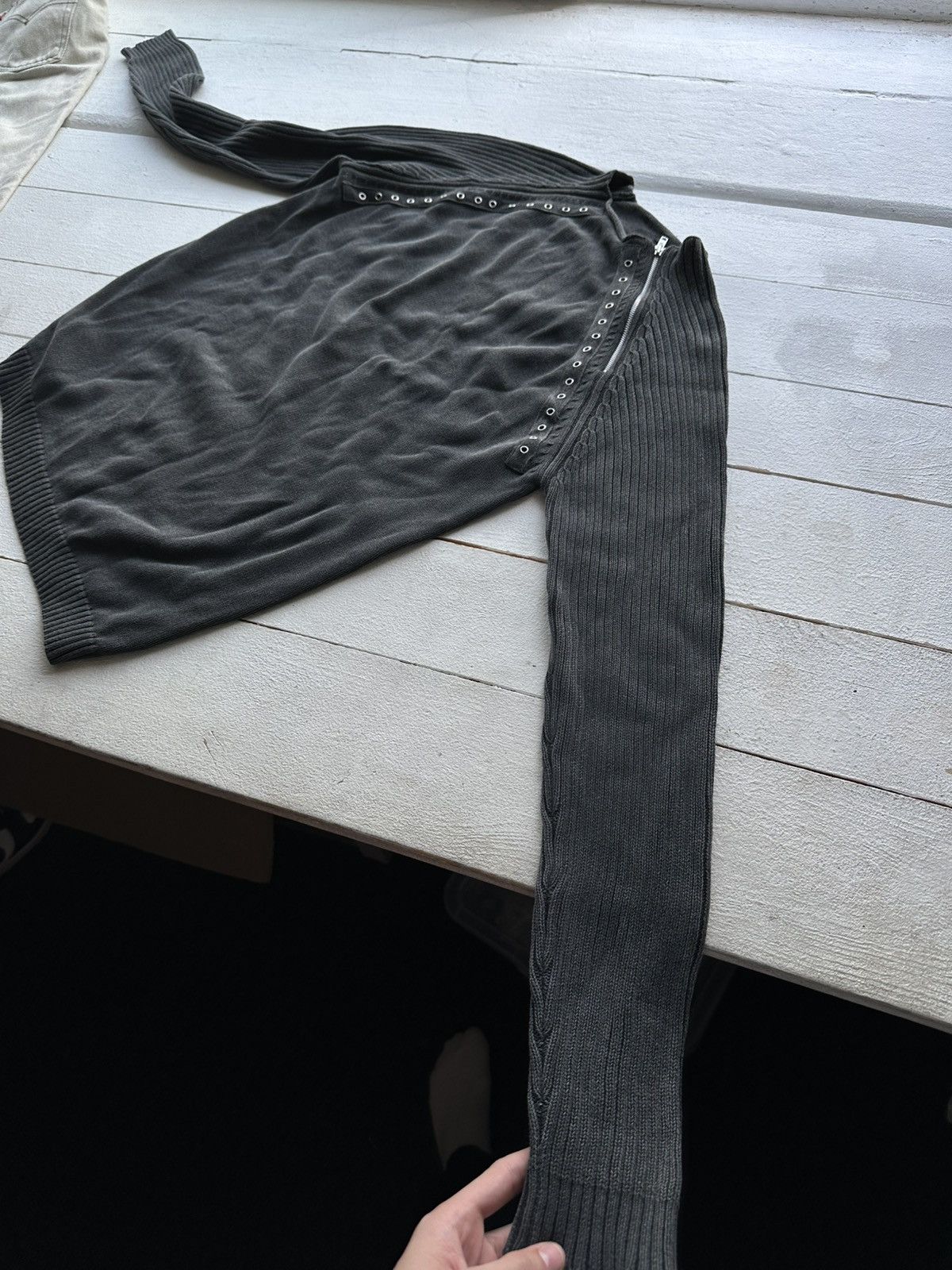 Other 🚨Vintage AVANT-GARDE SWEATER ZIP Y2K gothic IFSIXWASNINE Size US XL / EU 56 / 4 - 2 Thumbnail