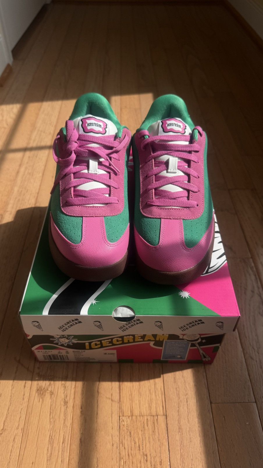 Icecream × Reebok Reebok Board Flip BBC Icecream Green Pink Size US 8 / EU 41 - 2 Thumbnail