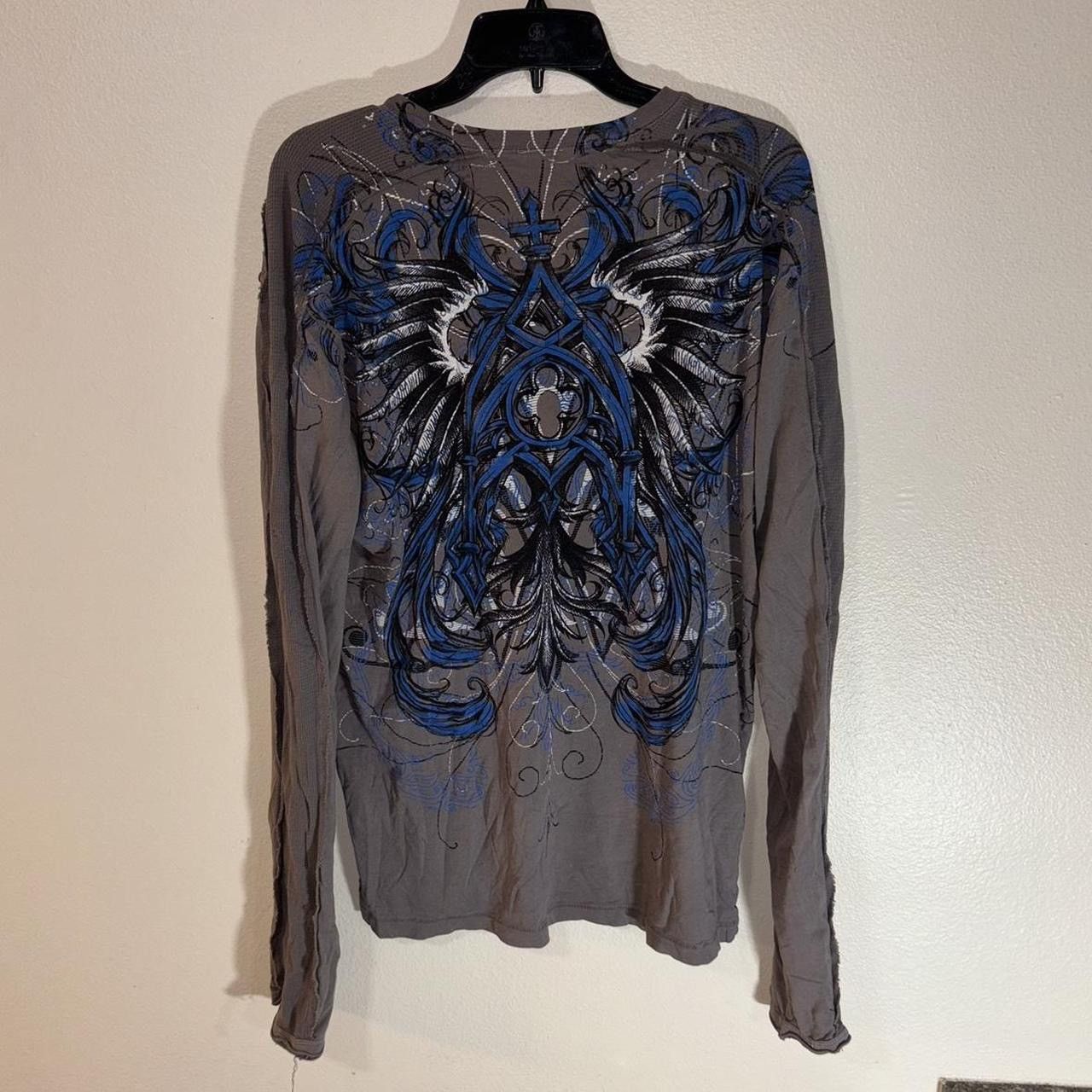 Affliction Y2K 2000s Grunge AFFLICTION Long Sleeve Size ADULT LARGE Size US L / EU 52-54 / 3 - 3 Thumbnail