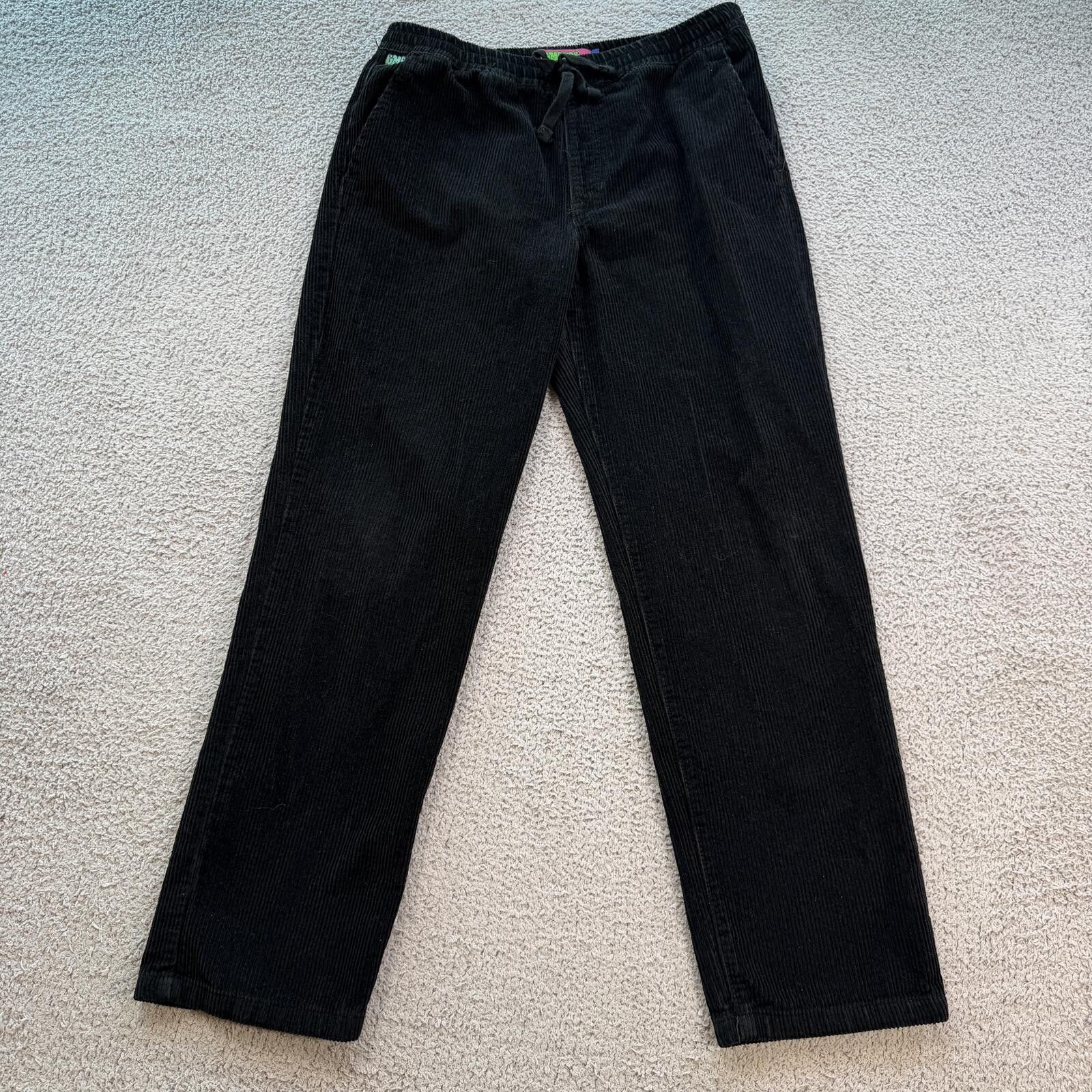 Empyre Y2K Empyre Black Corduroy Baggy Skate Pants Wide Leg M Size US 32 / EU 48 - 1 Thumbnail