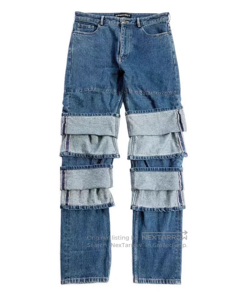 Y/Project Y/PROJECT Size 34 Multilayer folding jeans Size US 34 / EU 50 - 1 Thumbnail