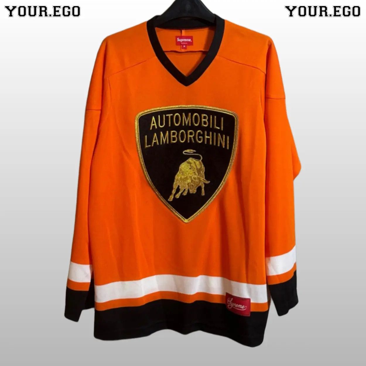 Supreme Automobili Lamborghini Hockey Jersey Black Men's