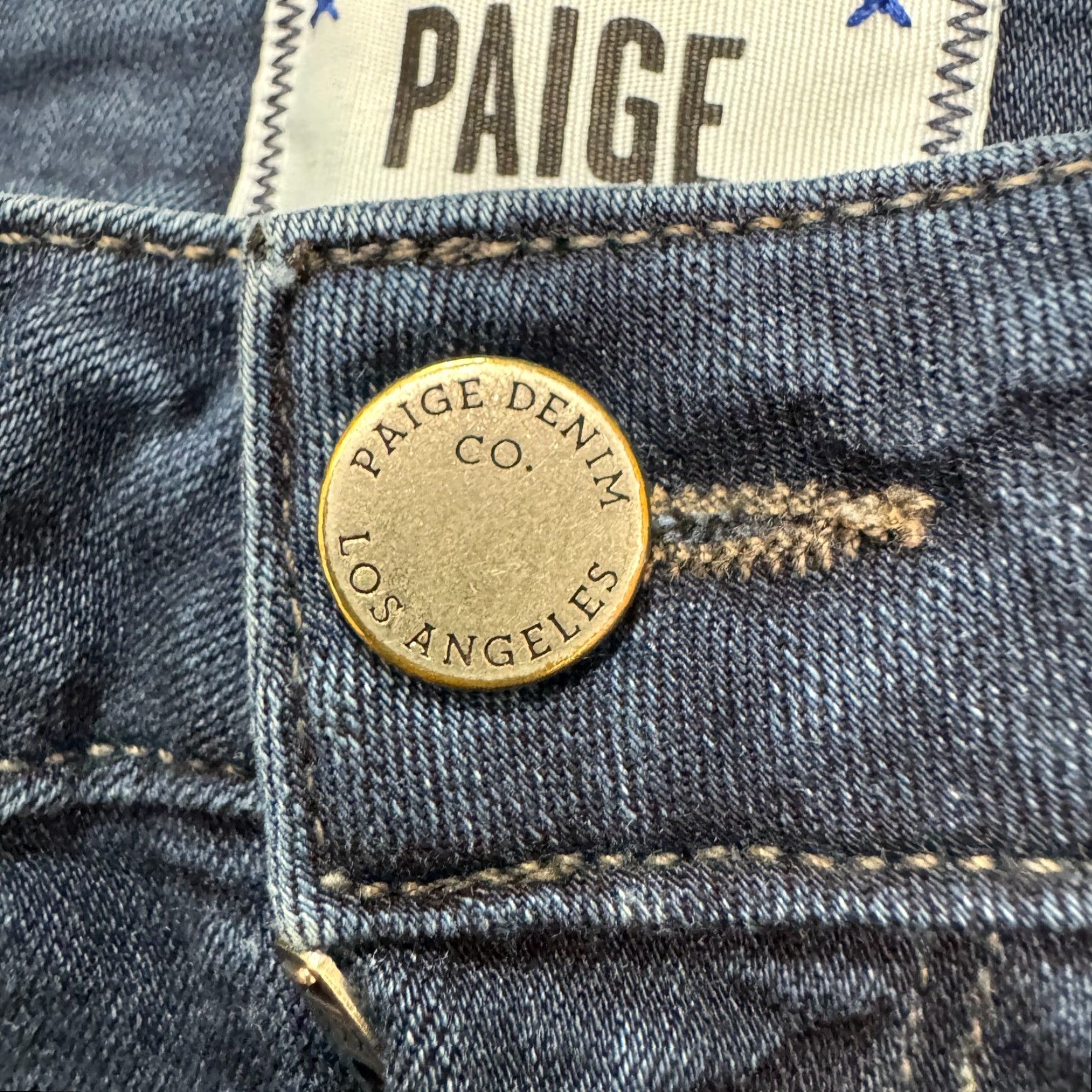 Paige VINTAGE Paige Verdugo Skinny Jeans Womens 27 Blue Dark Wash Mid Rise Ankle Denim Streetwear Size 27" / US 4 / IT 40 - 5 Thumbnail