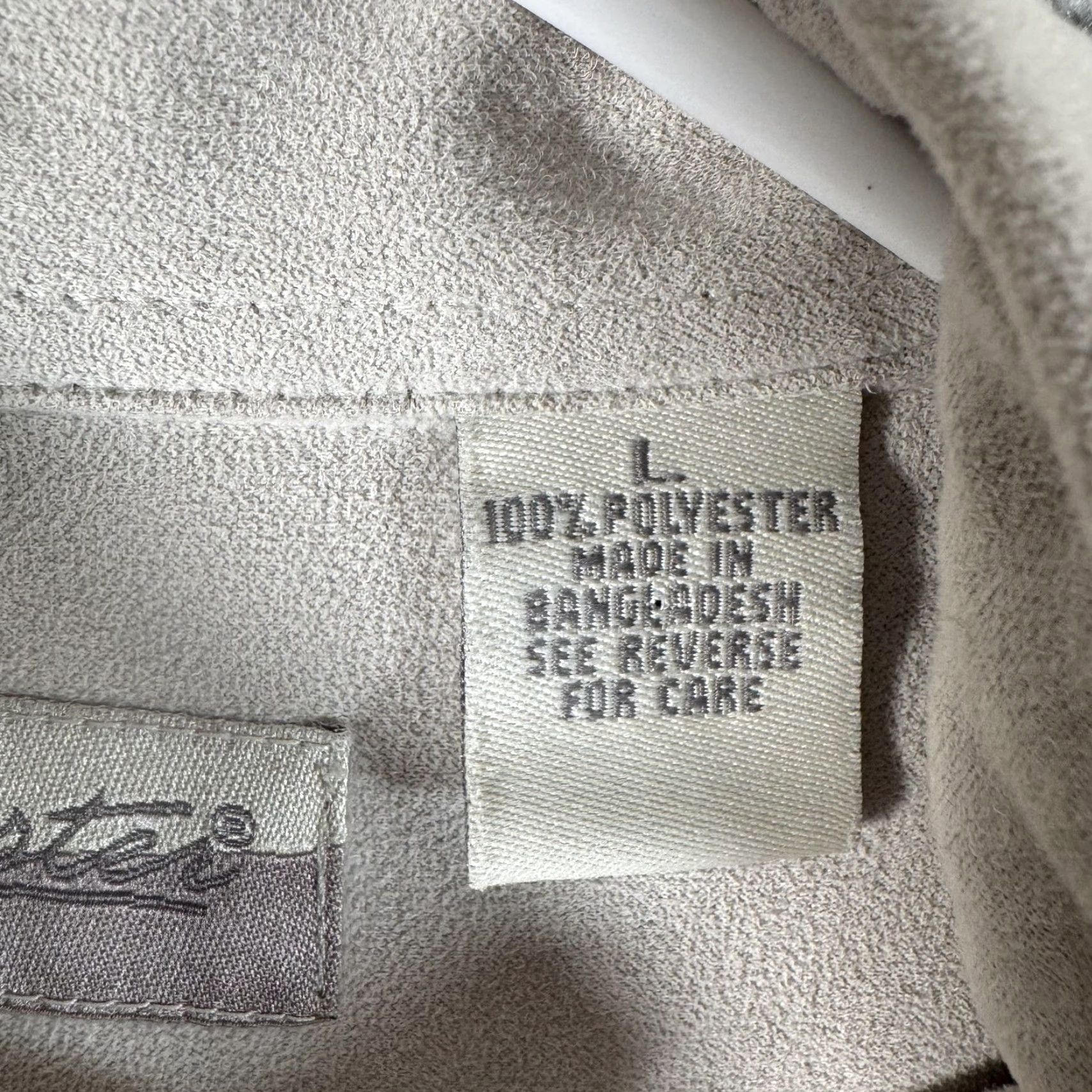 Vintage VINTAGE Fieldmaster Shirt Shacket 90s 2000s Microfleece Button-Up Long Sleeve Beige 100% Polyester Mens Large Pockets Size US L / EU 52-54 / 3 - 7 Thumbnail