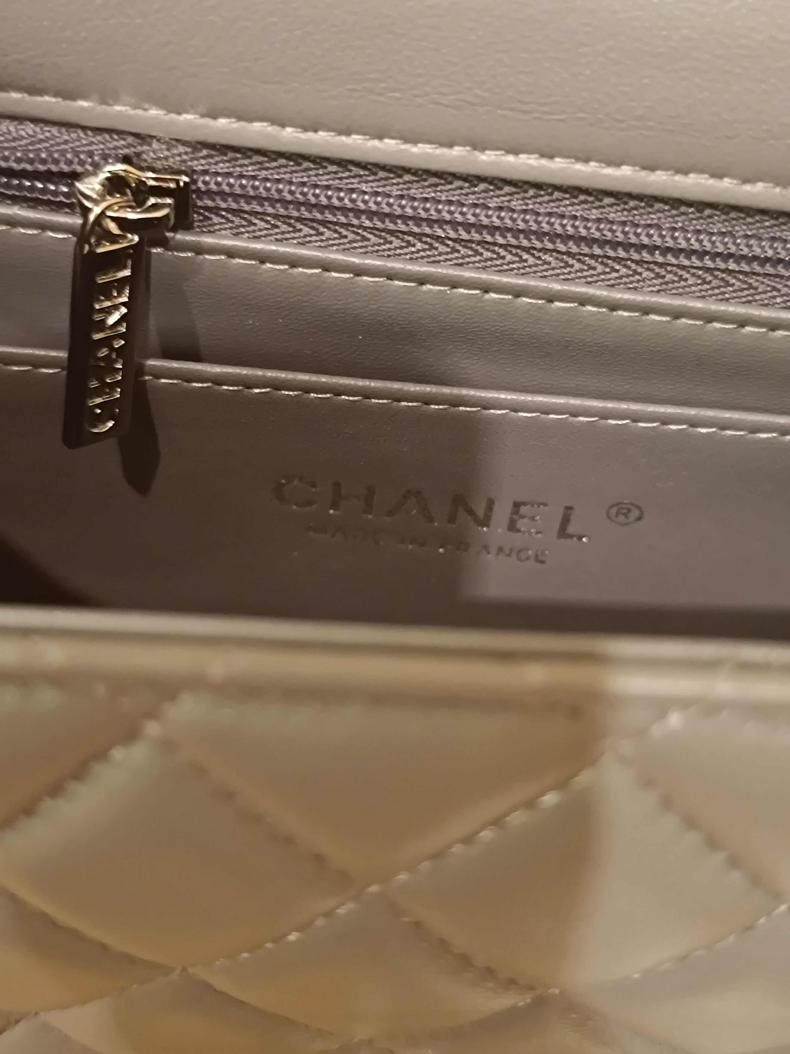 Chanel Chanel mini flap bag Grey Lambskin Size ONE SIZE - 11 Thumbnail
