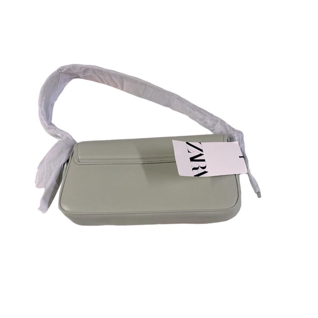 Zara 💚 Stylish Geometric Flap Shoulder Bag Size ONE SIZE - 8 Thumbnail