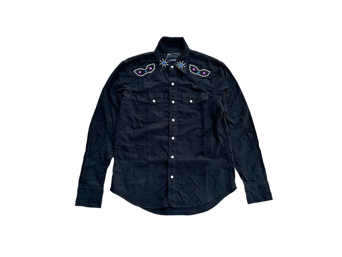 Number (N)ine Number (N)ine AW 2003 “Touch Me Im Sick” Jewel Studded Shirt Size US L / EU 52-54 / 3 - 1 Thumbnail