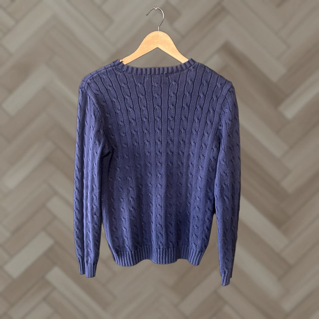 Ralph Lauren Y2K Ralph Lauren Mens Blue Knit Pullover Sweatshirt Size Large Size US L / EU 52-54 / 3 - 1 Thumbnail