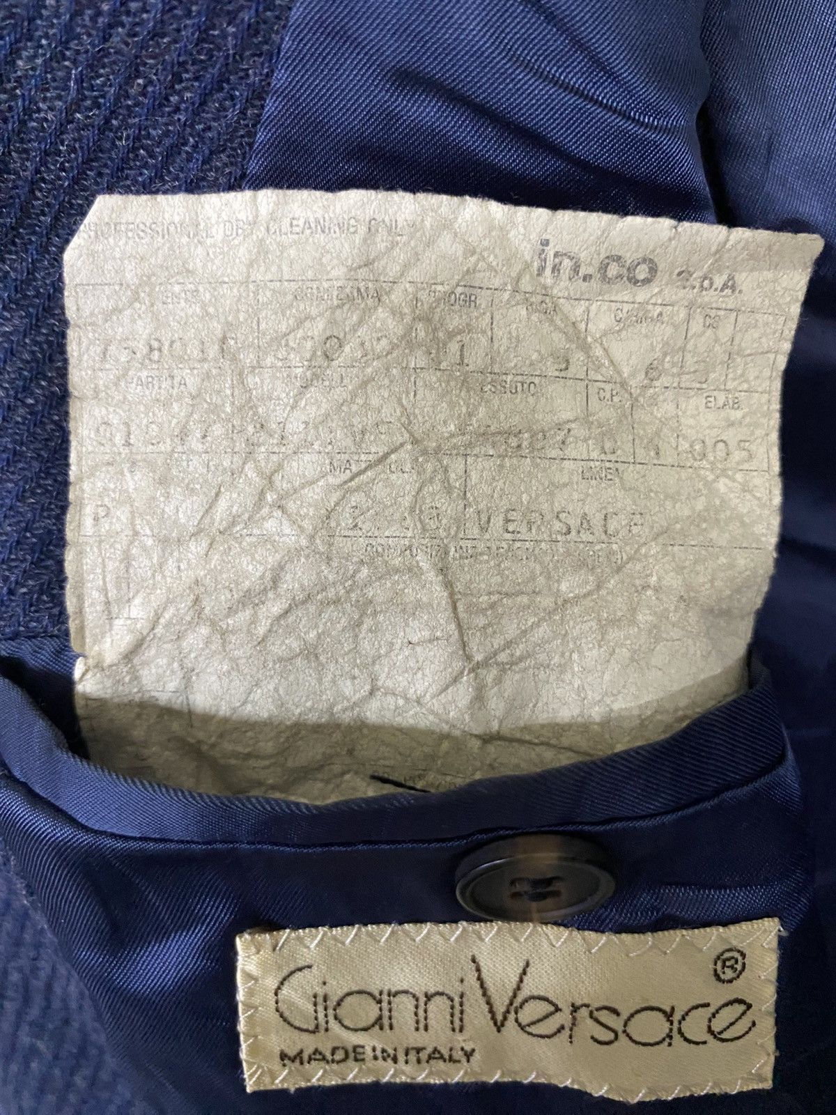 Vintage Italian Designer Gianni Versace Wool Lining Blazer Size US S / EU 44-46 / 1 - 11 Thumbnail