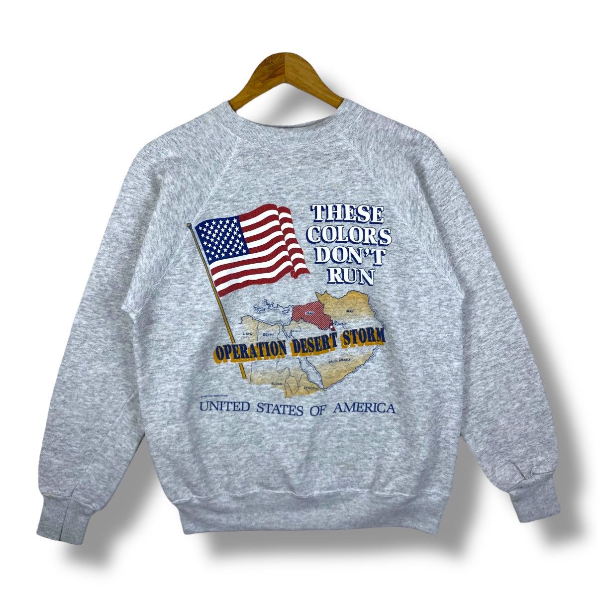 Vintage Vintage 90's OPERATION DESERT STORM United States Of America Size US L / EU 52-54 / 3 - 1 Thumbnail