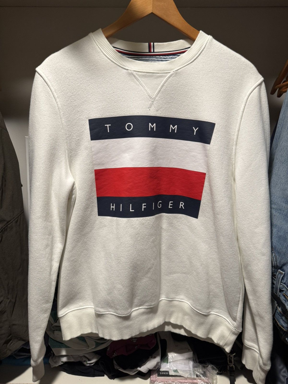 Tommy Hilfiger Tommy Hilfiger Crew Neck White Size US M / EU 48-50 / 2 - 1 Thumbnail